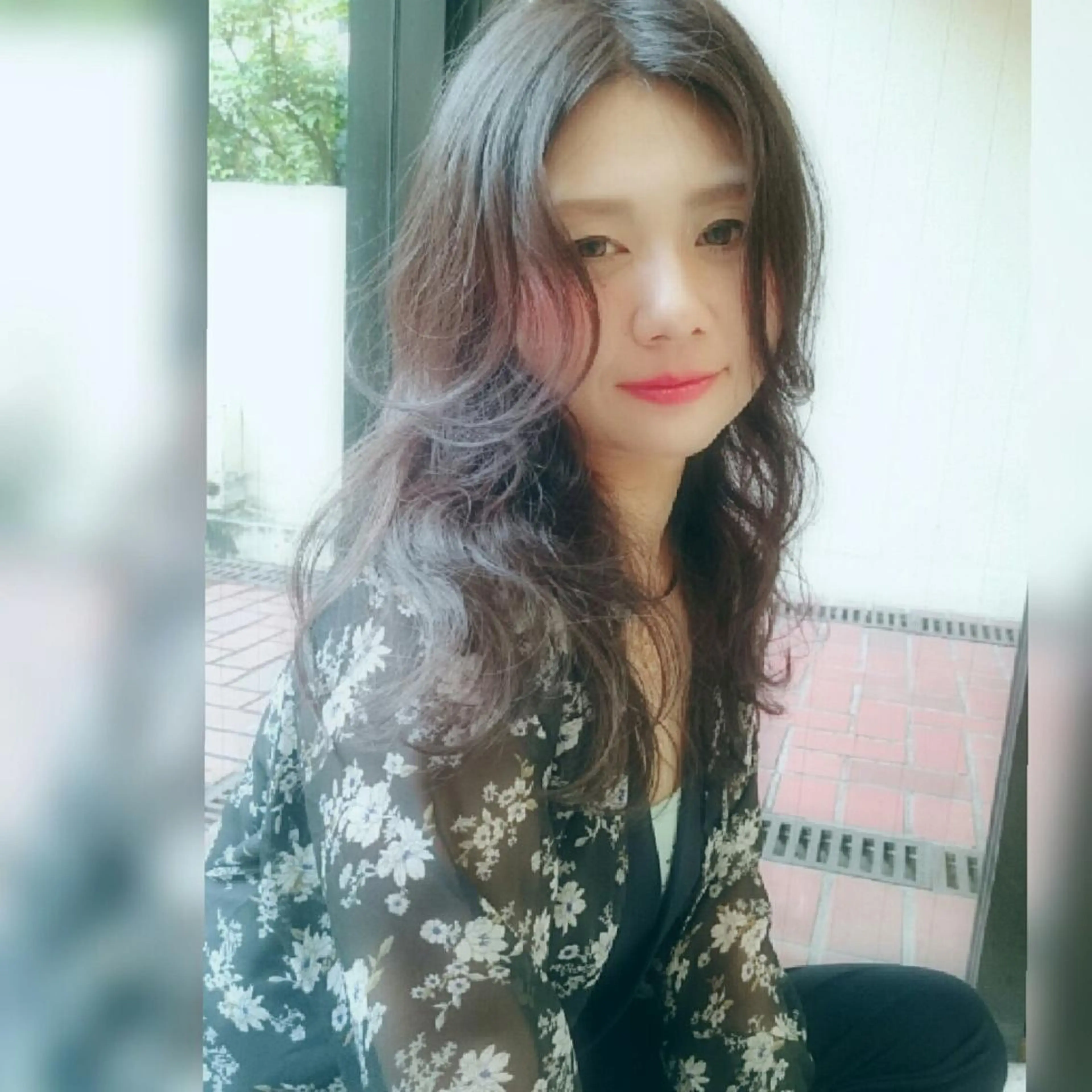 カラー ロング ma cherie 三浦直美のヘアスタイル
