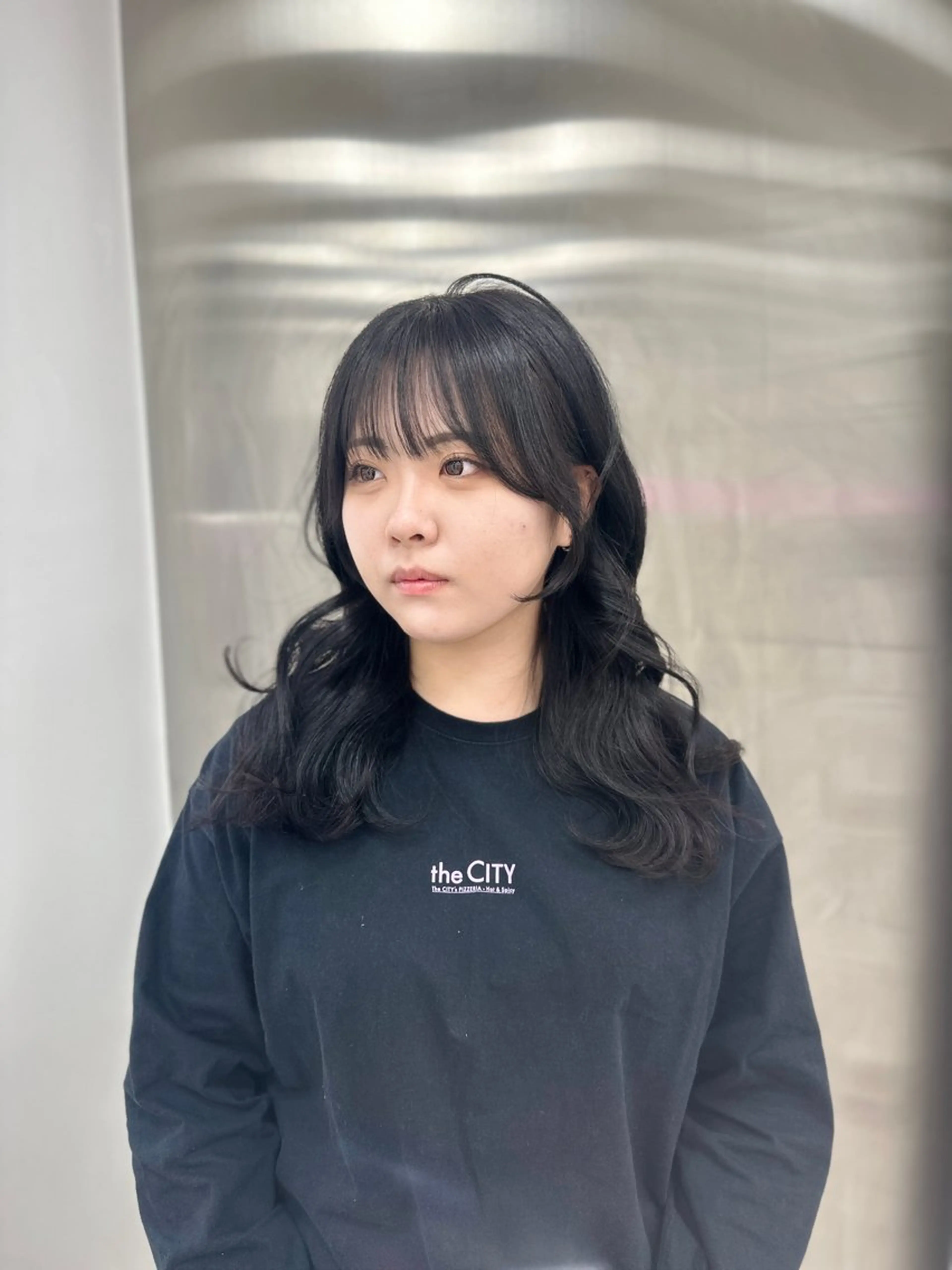 ロング カラー パーマ ヘアアレンジ メンズ キッズ ♥️韓国ヘア レイヤー♥️ゆりのヘアスタイル