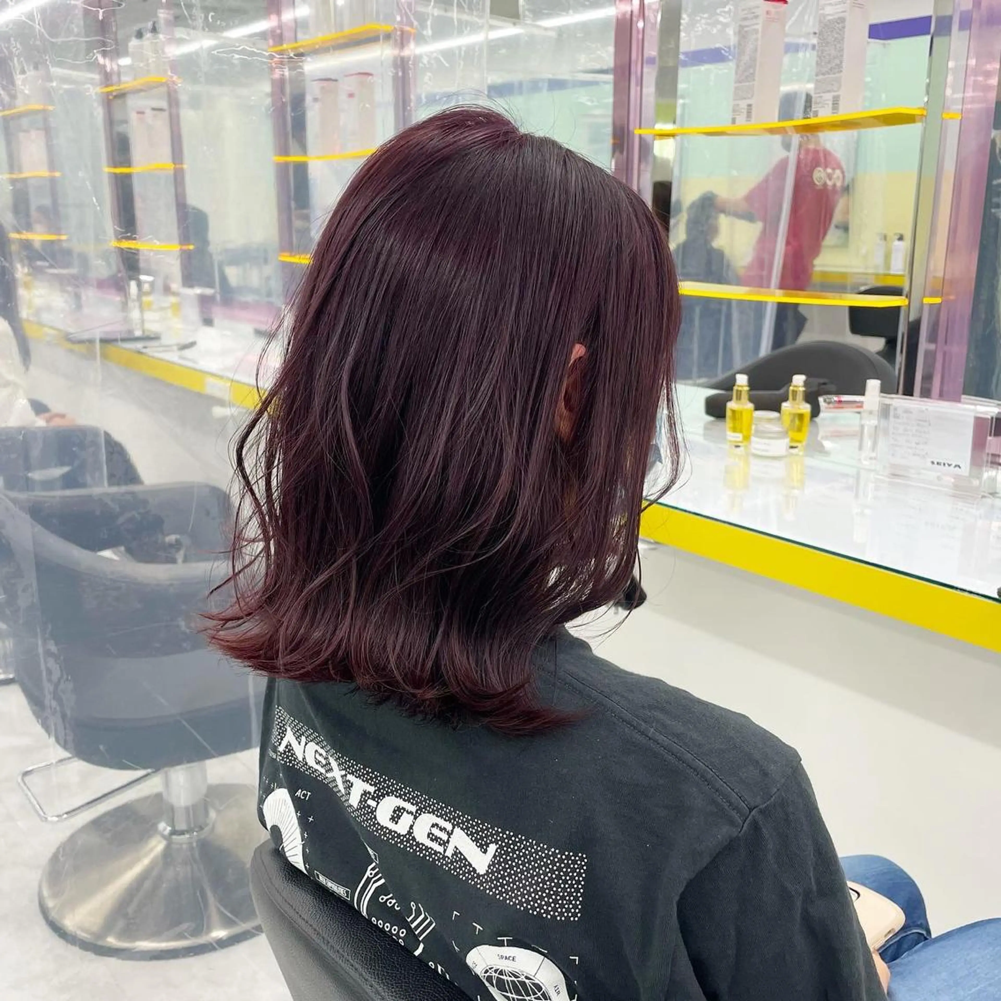 セミロング カラー パーマ ヘアアレンジ メンズ ヘアカラー トリートメント ヘッドスパ ヘアセット 💜寒色特化 門脇誠弥💜のヘアスタイル