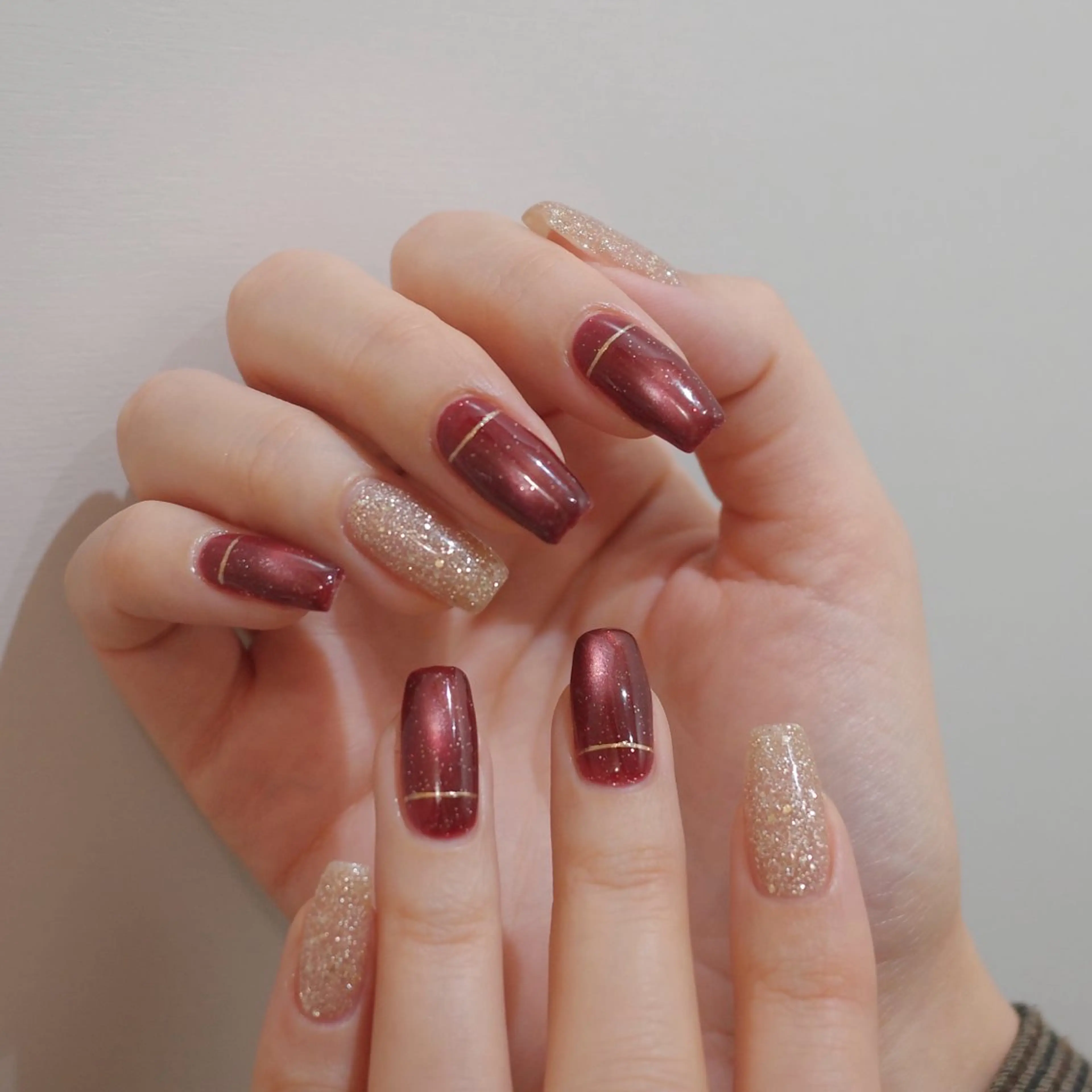 ネイル クリスマス ハンドネイル reika .のネイルデザイン