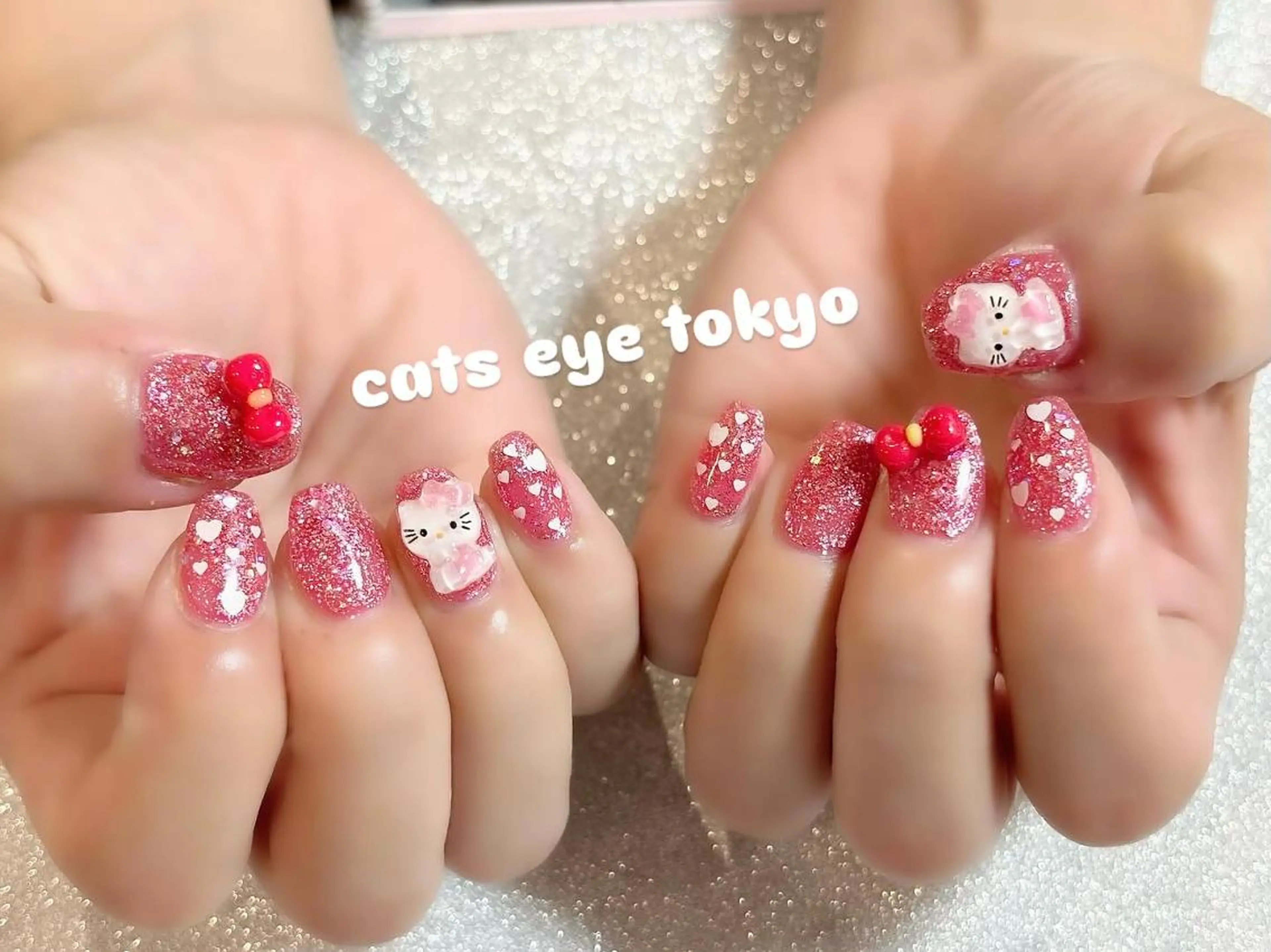 ネイル アートネイル ジェルネイル キラキラネイル マグネットネイル ミラーネイル Cat's eye TOKYO 新宿店のネイルデザイン
