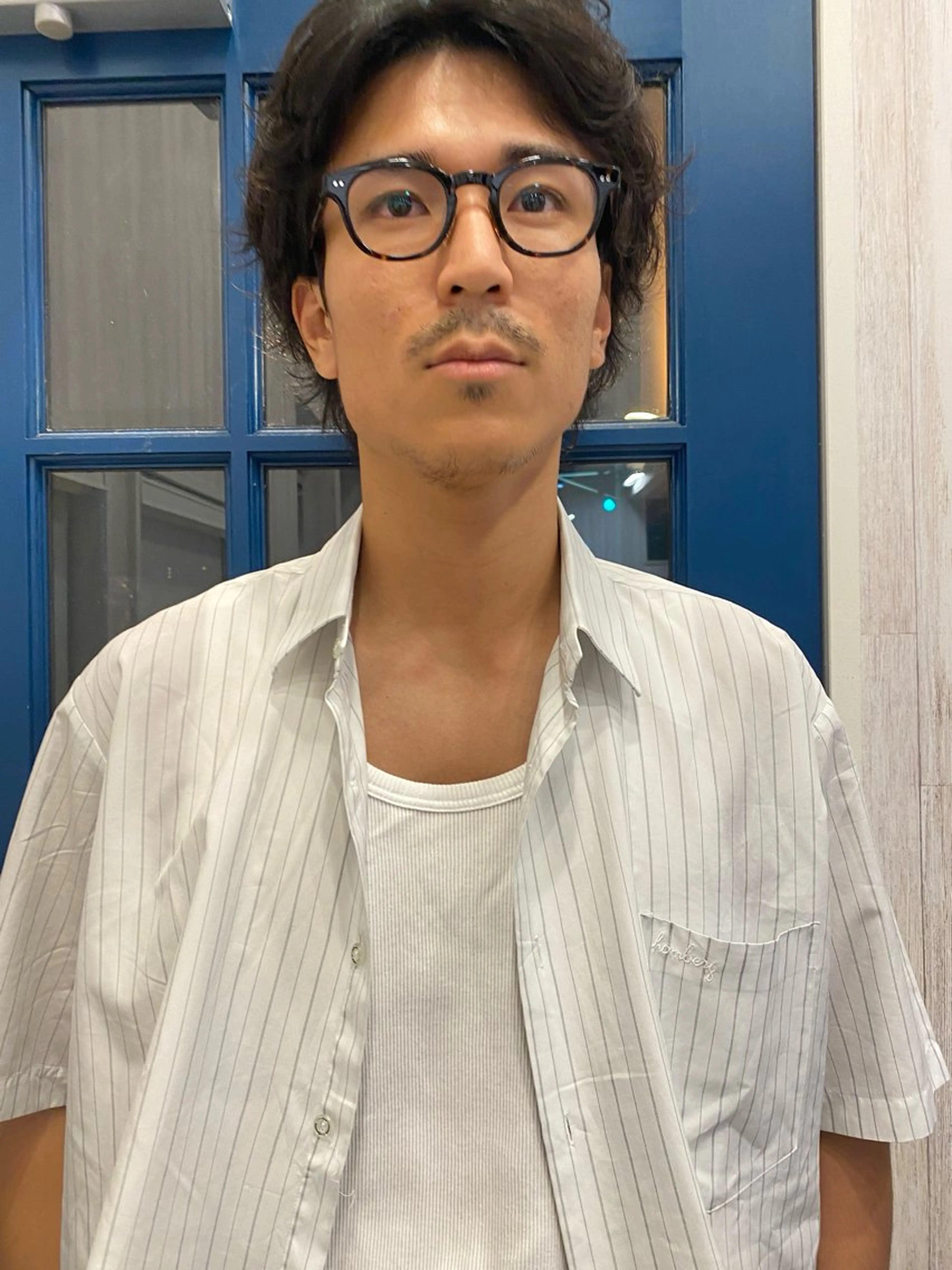 ミディアム パーマ メンズ パーマ特化/ 藤沢/HYOのヘアスタイル