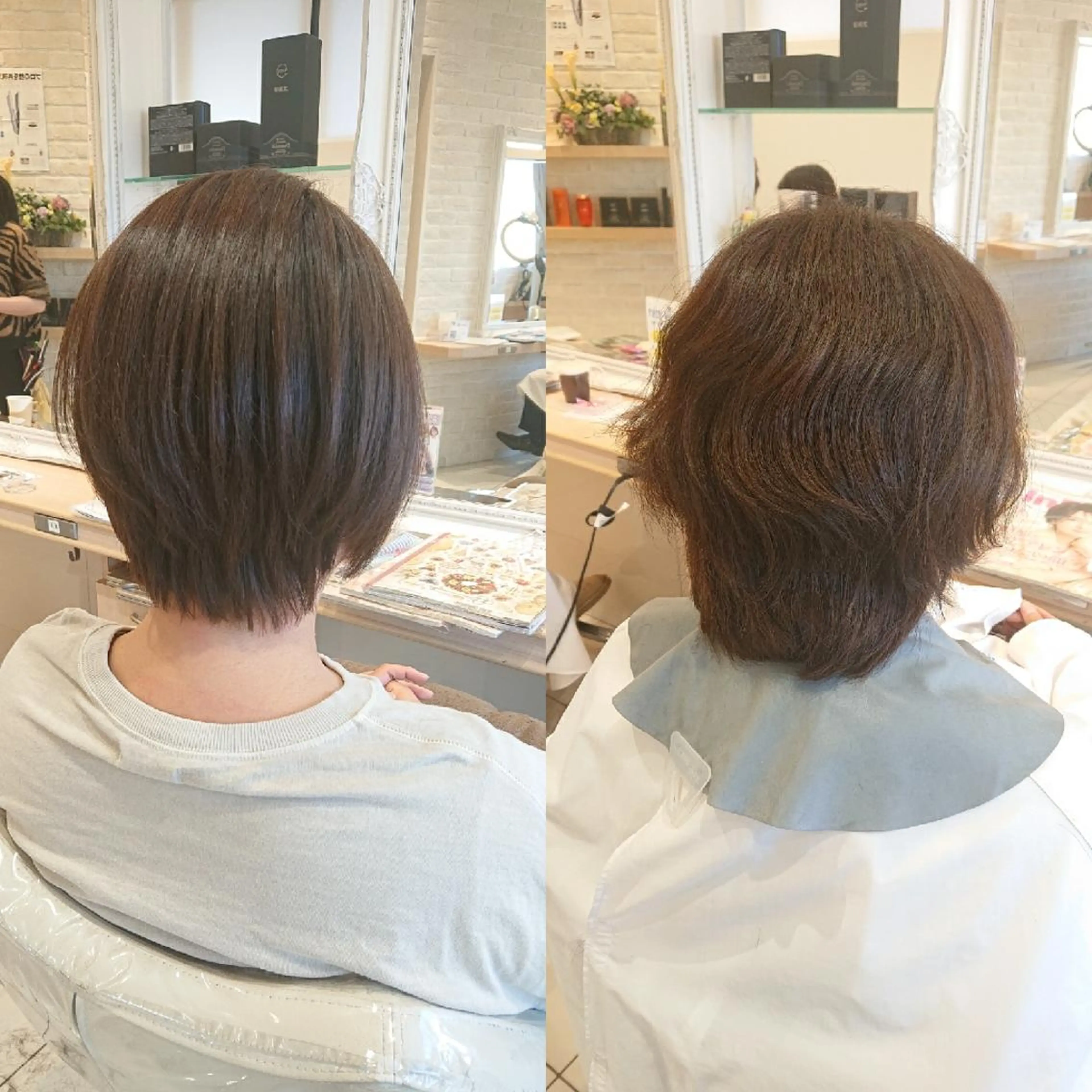 ショート パーマ 縮毛矯正 宮本 秀人のヘアスタイル