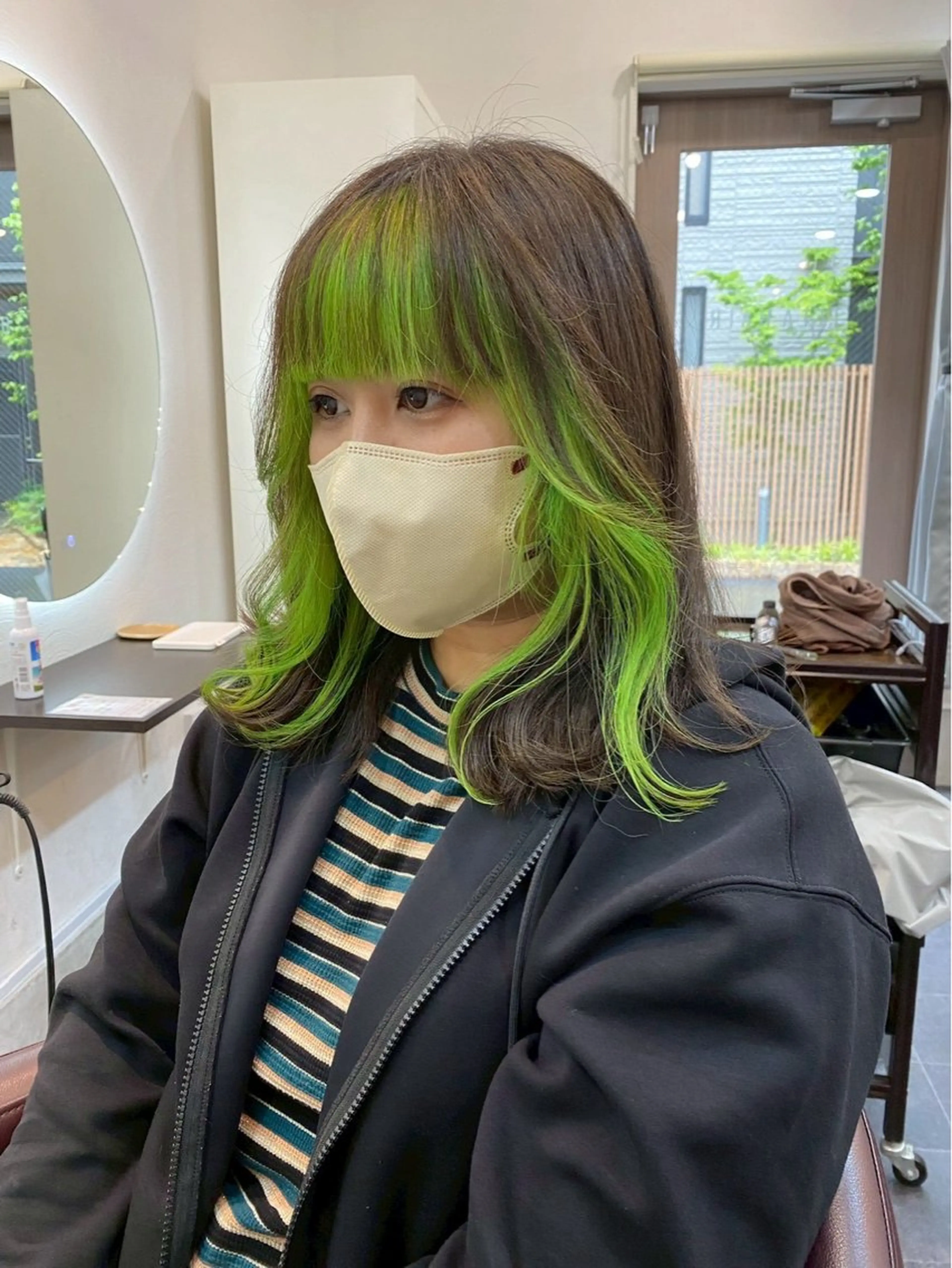 ミディアム カラー TELA HAIR鎌取店所属・サカモト アリサのヘアスタイル