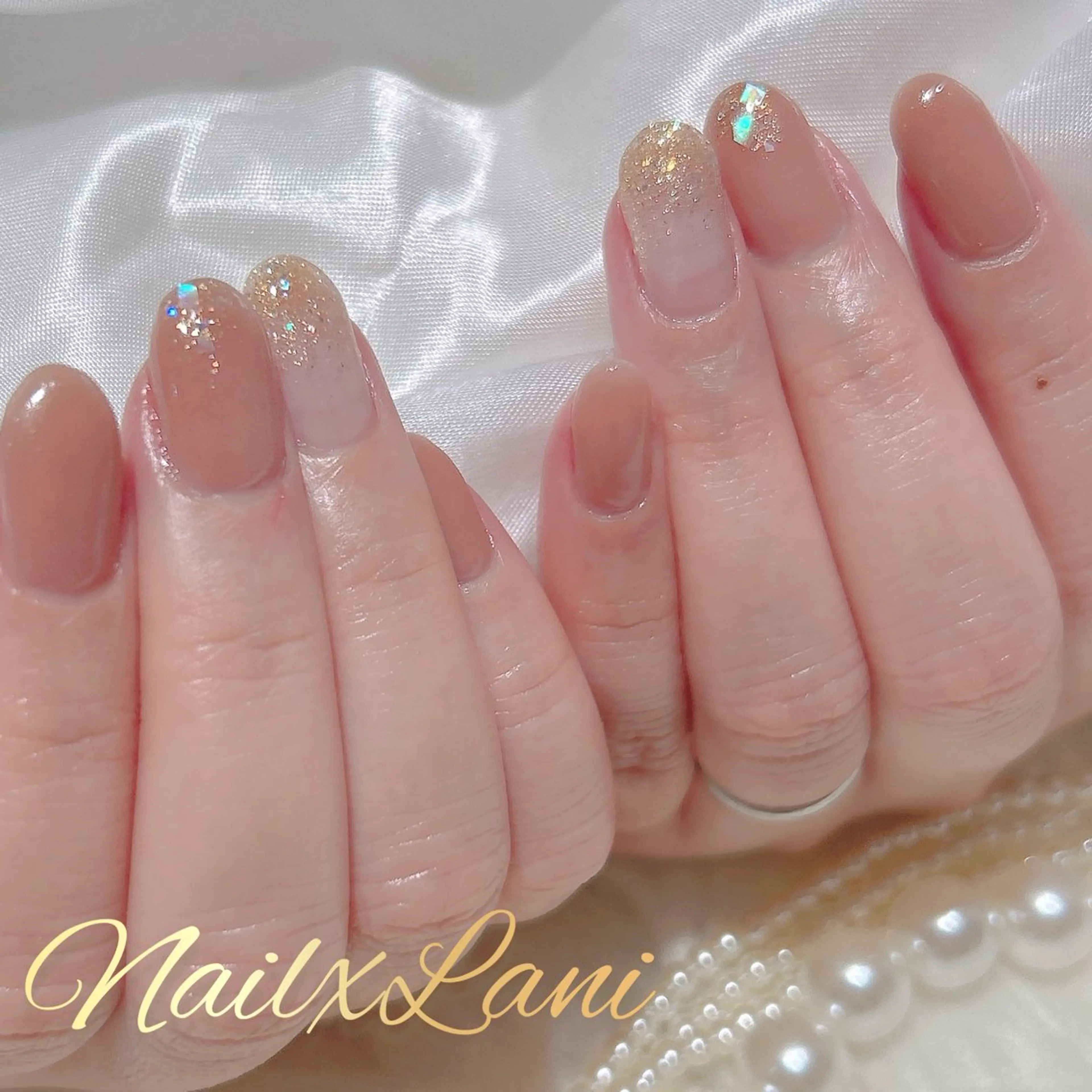 ネイル フットネイル ジェルネイル マグネットネイル パラジェル Nail×Lani 深爪矯正対応◎のネイルデザイン