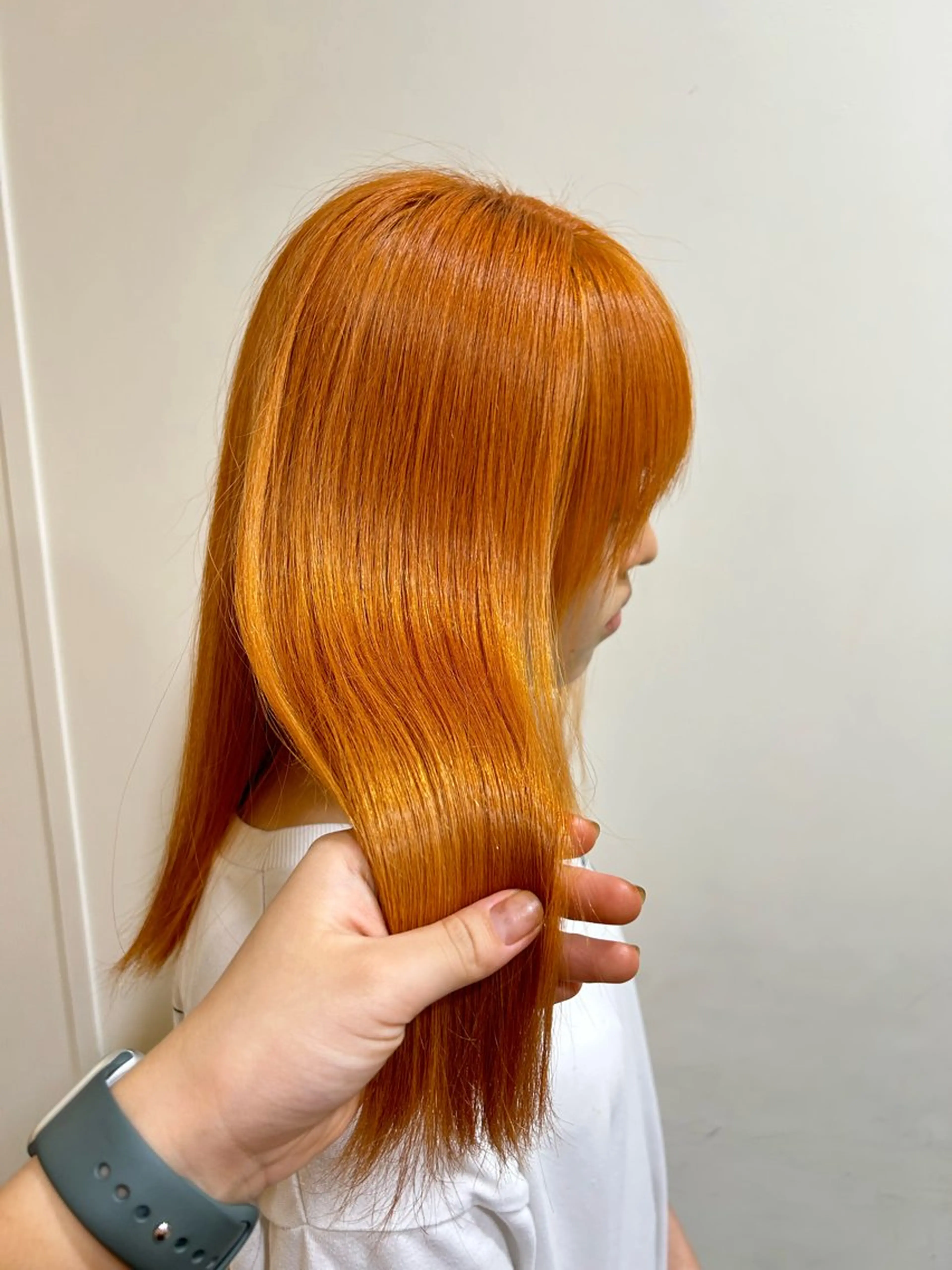 カラー オレンジ ナチュラル大人っぽい スタイル　MAORIのヘアスタイル