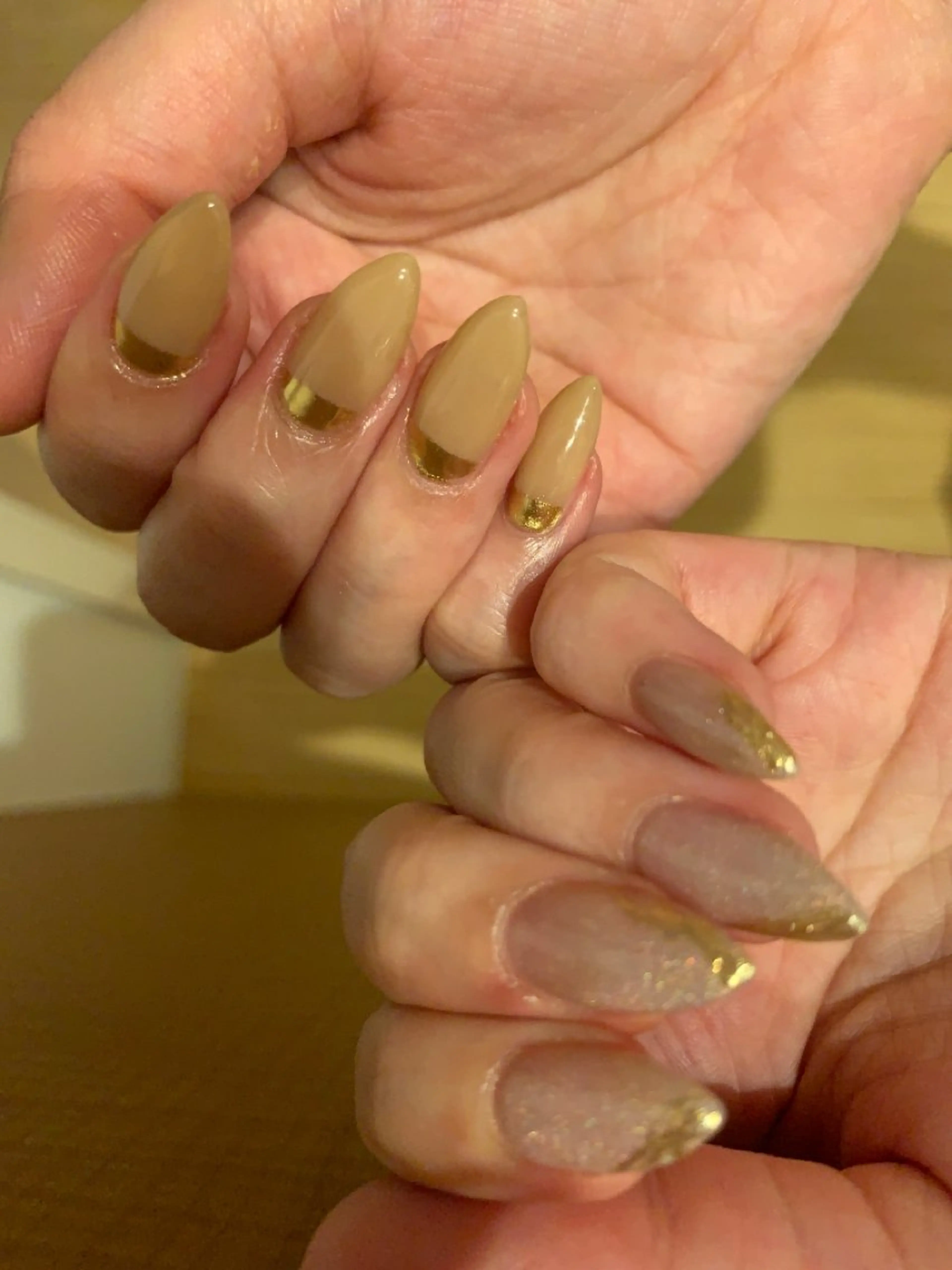 ネイル ゴールド 北川 恭子のネイルデザイン