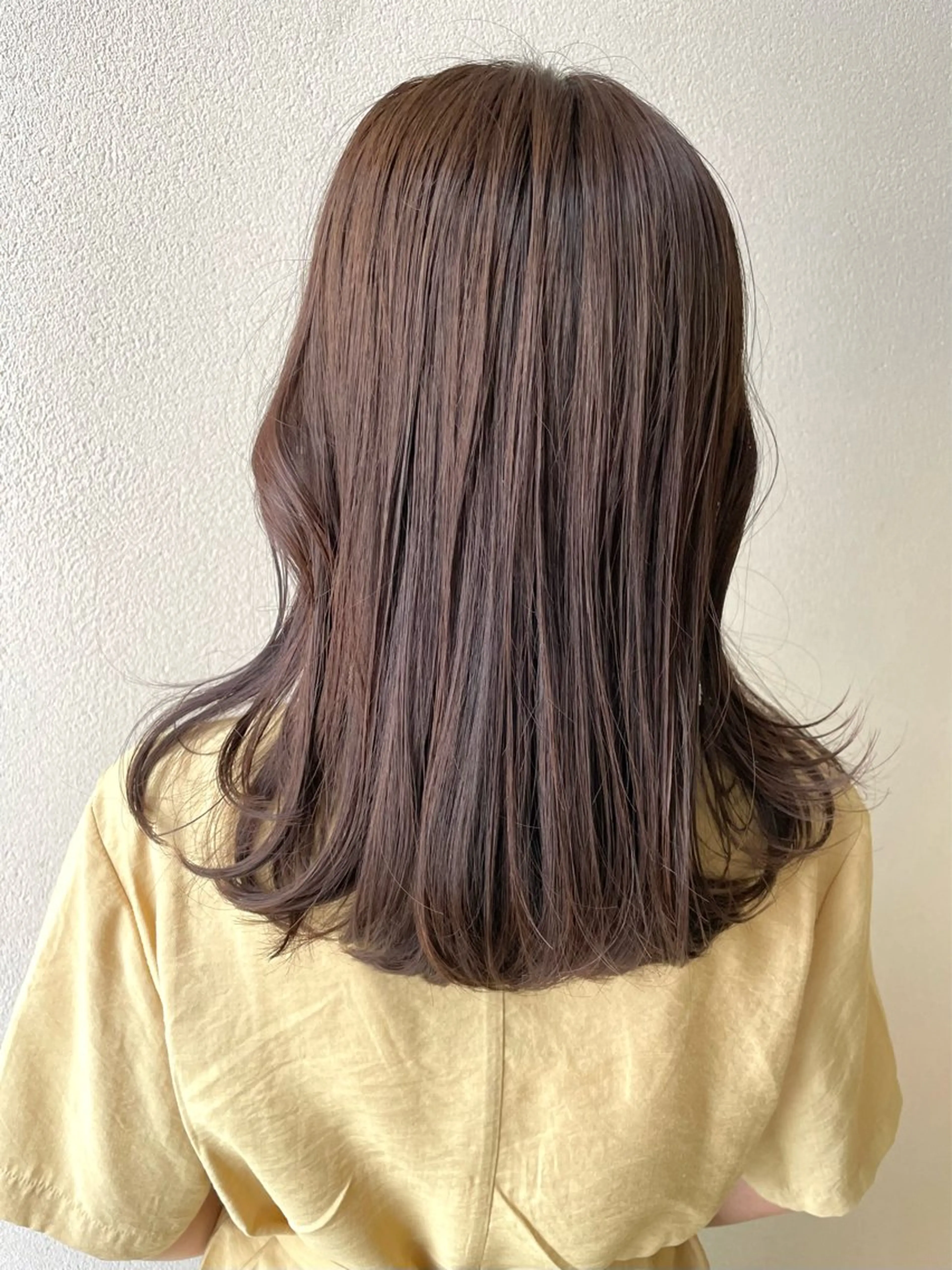セミロング カラー ブラウンカラー 沢田 瞳のヘアスタイル