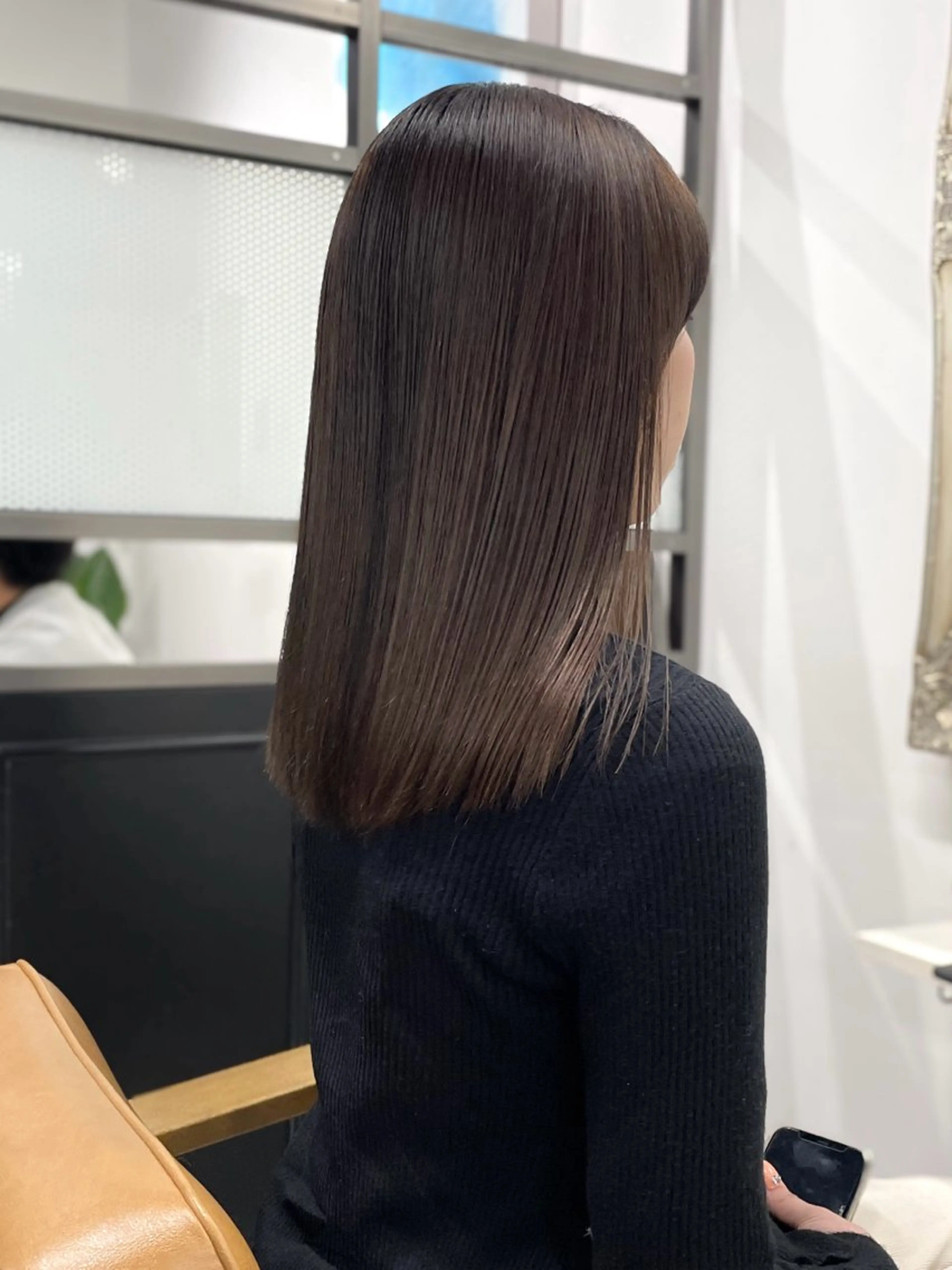 ブリーチを使わないダブルカラー🩵似合わせカット➕高発色ケアカラー（ダブル）➕髪質改善TOKIOトリートメントの写真