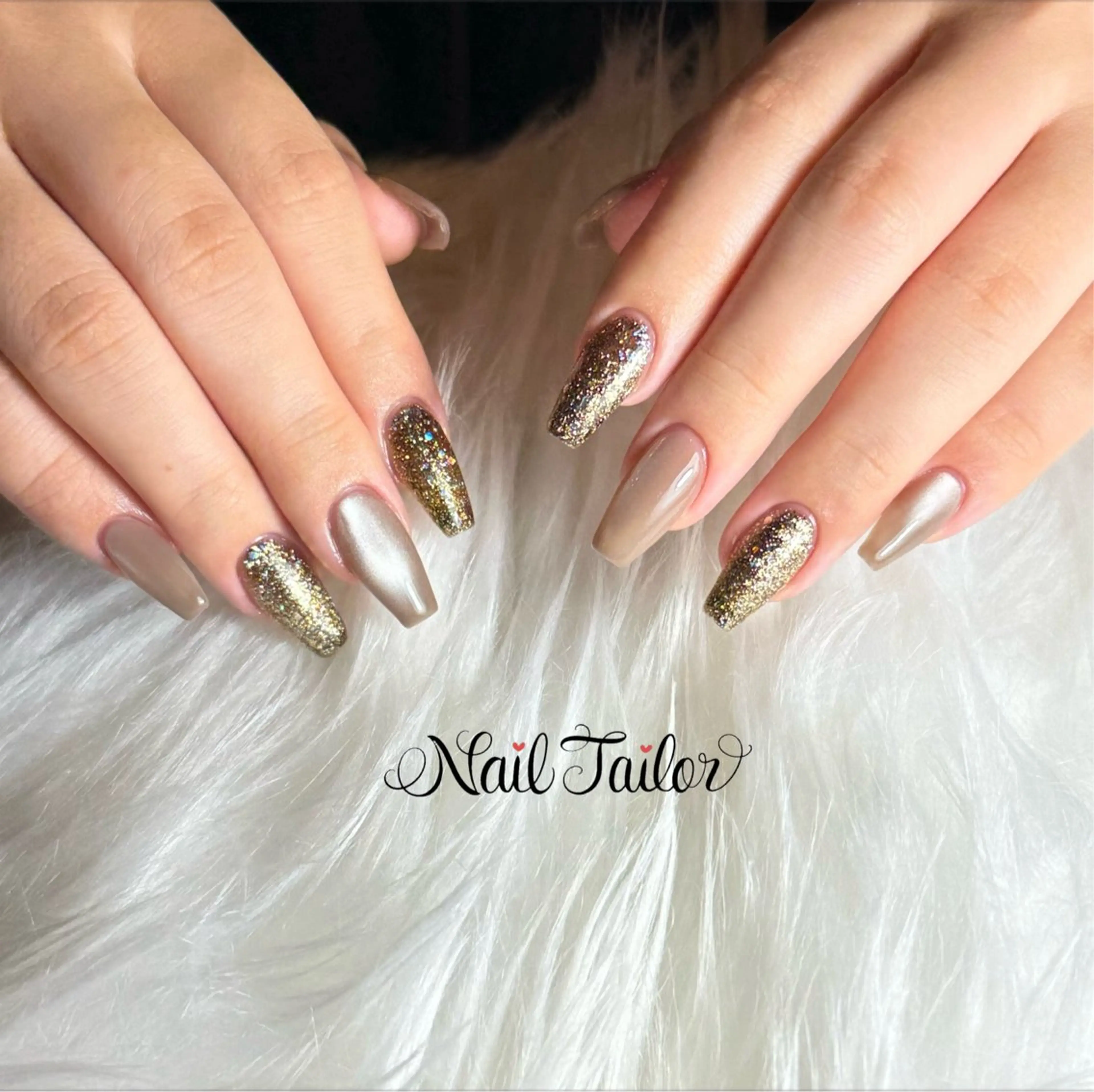 ネイル 長さ出し キラキラネイル ロングネイル ワンカラーネイル スカルプネイル ハンドネイル 〜Nail Tailor〜 ネイルテイラー所属・NailTailor ネイルテイラーのネイルデザイン