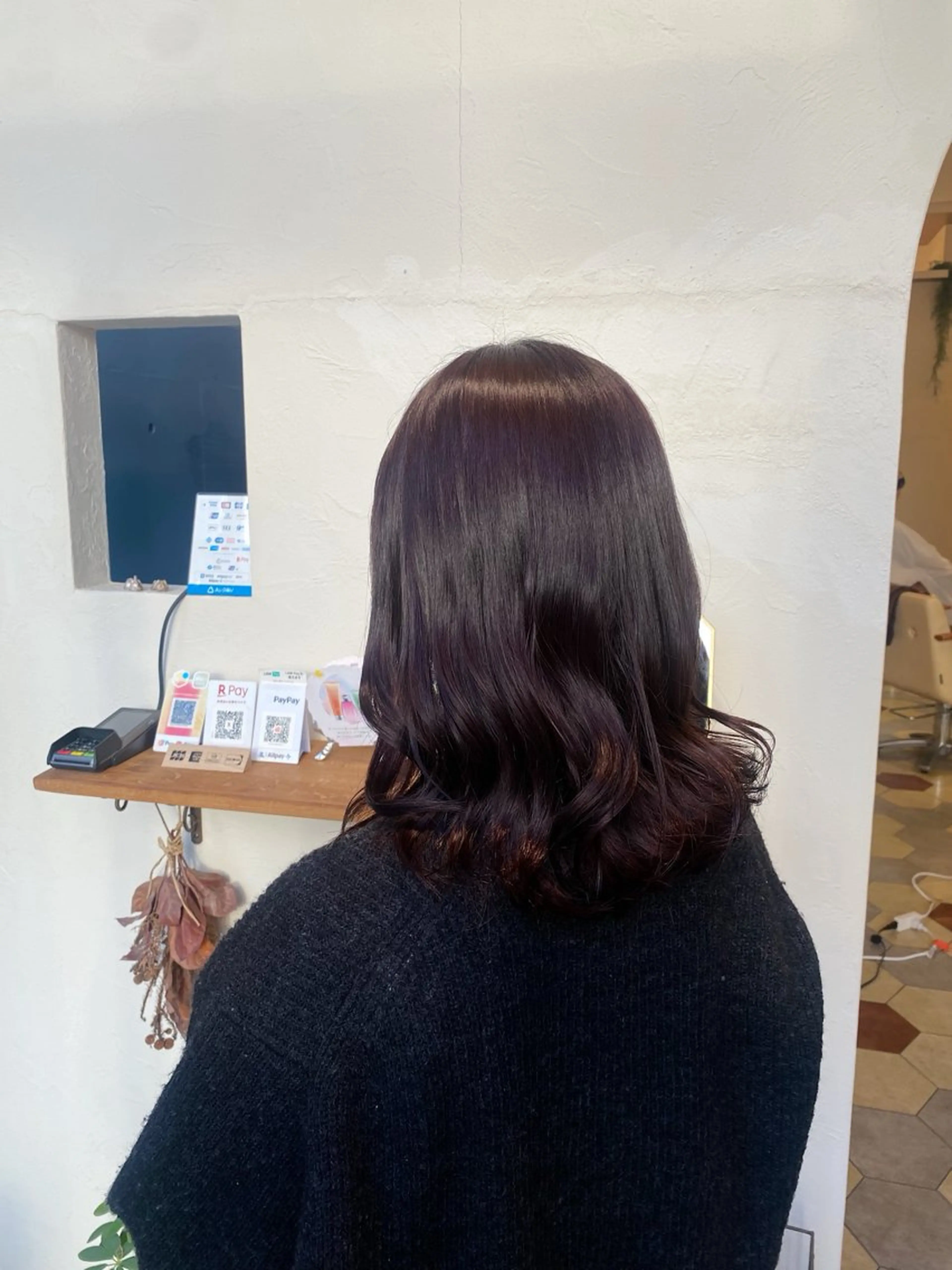 セミロング カラー カット ヘアカラー トリートメント 艶髪/艶カラー/縮毛 /   タキダのヘアスタイル