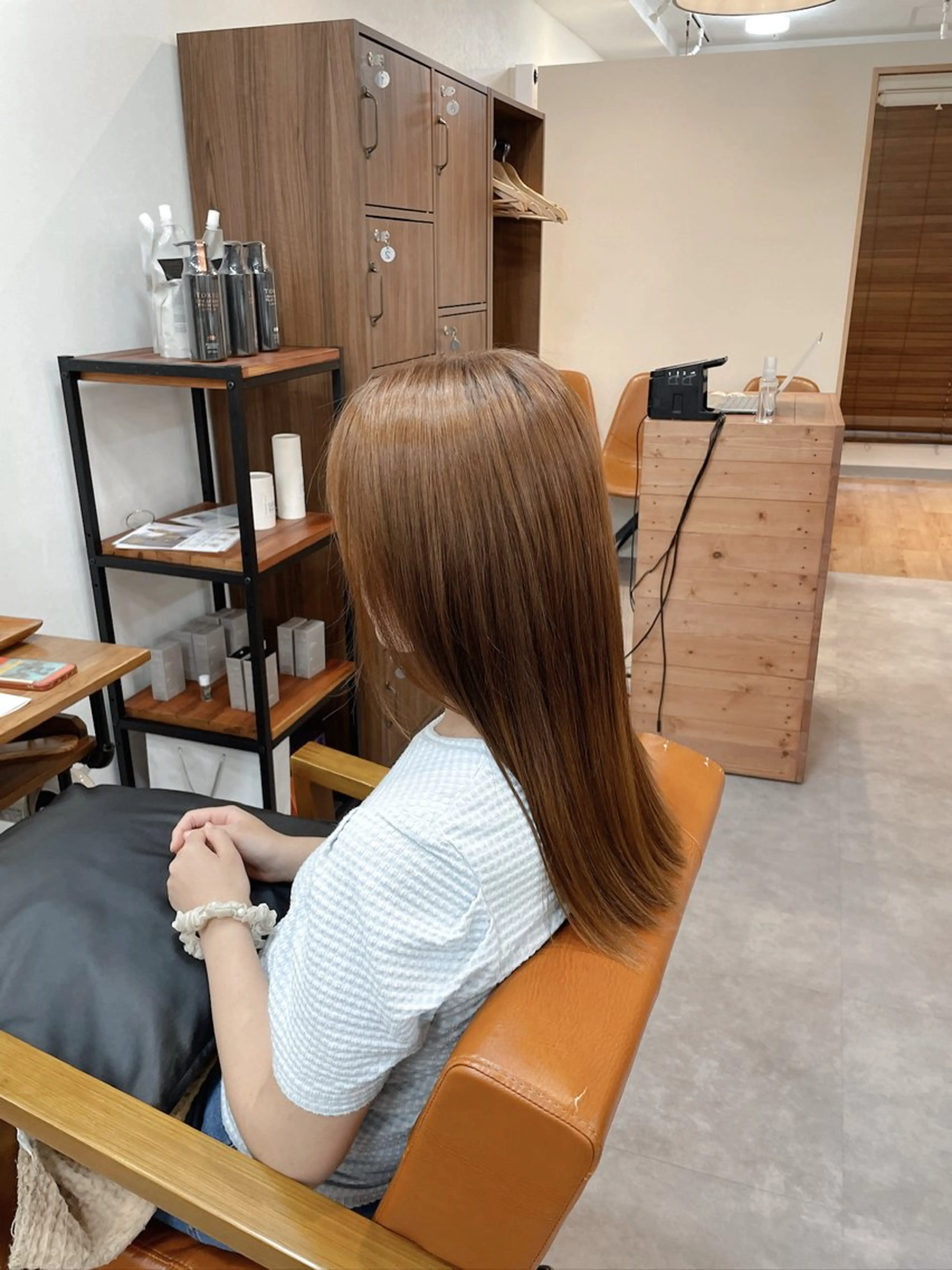 ロング ヘアカラー モデル募集中lore 中村かれんのヘアスタイル