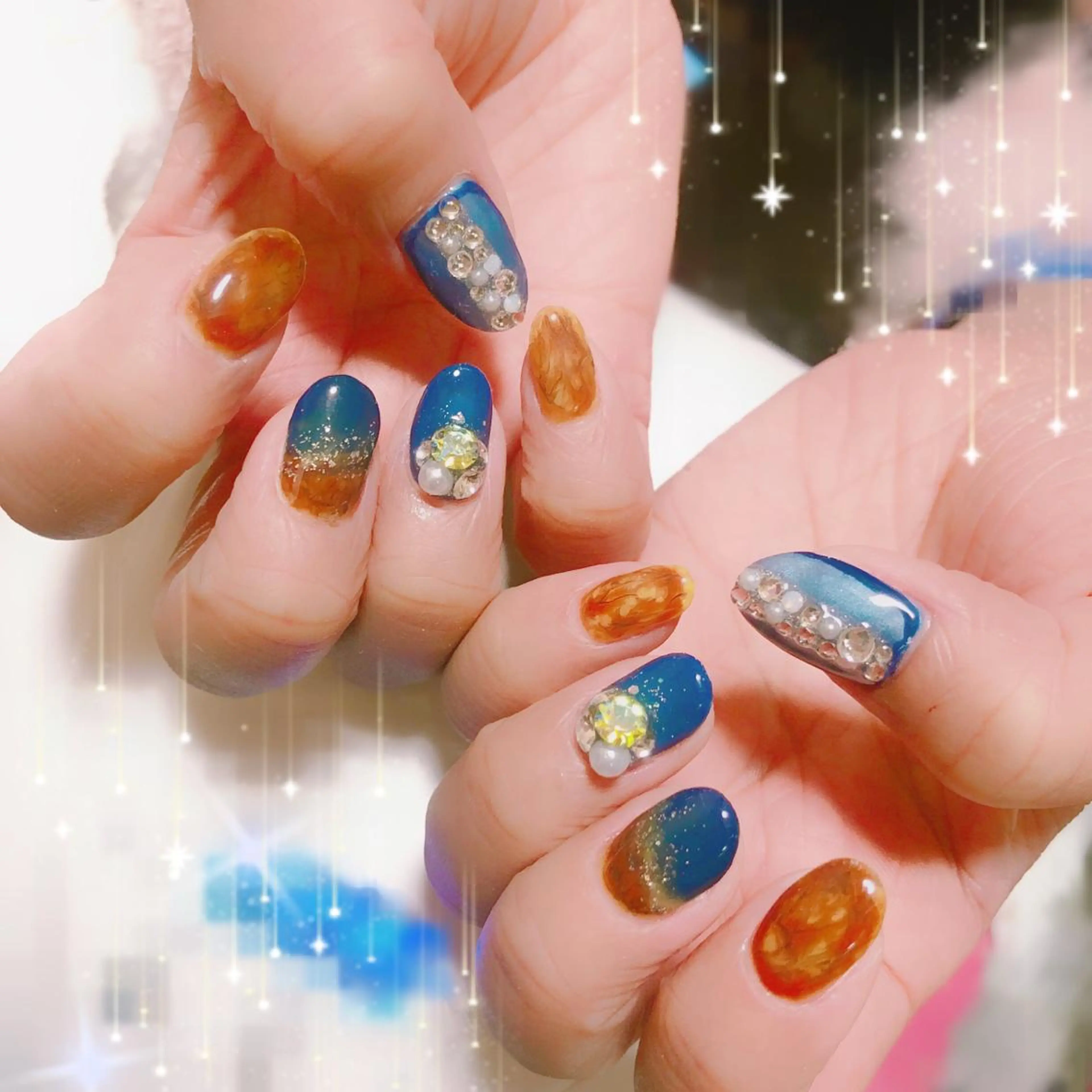 ネイル ハンドネイル ハンドケア ハク キのネイルデザイン