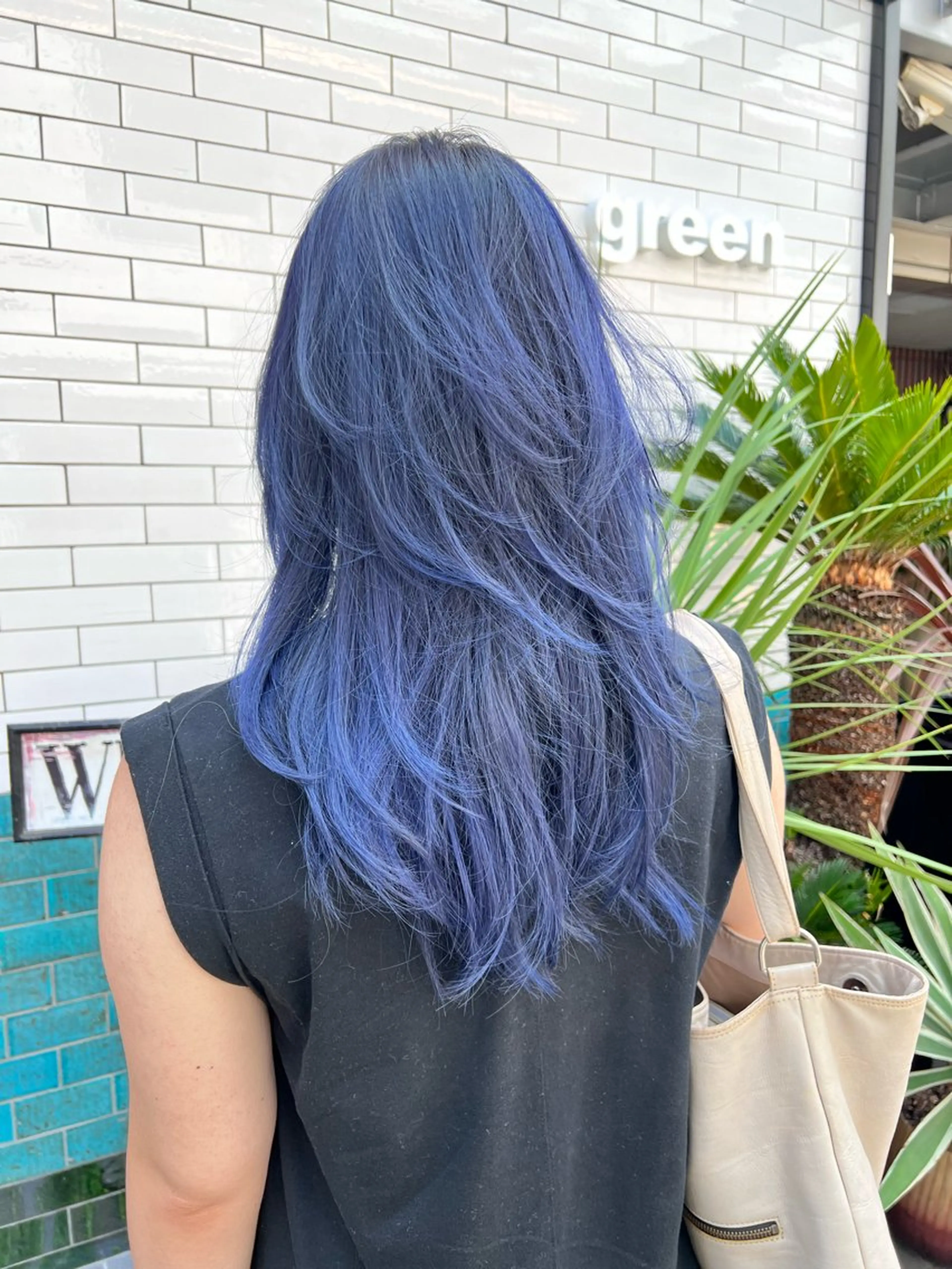 ロング カラー カット ヘアカラー haco＋所属・圧倒的デザイン力 店長🎨RENAのヘアスタイル
