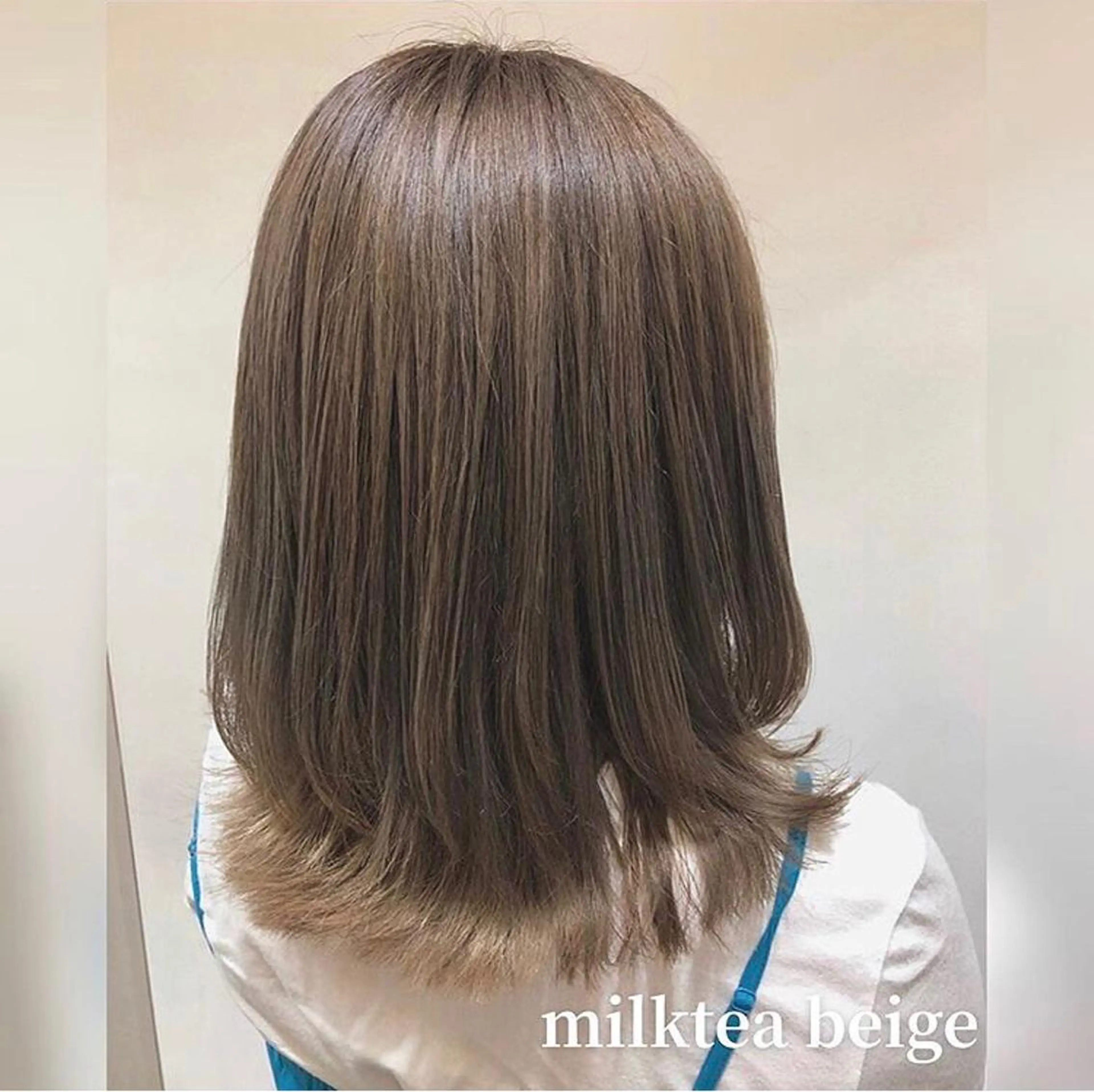 セミロング ボブパーマ 井山咲良のヘアスタイル