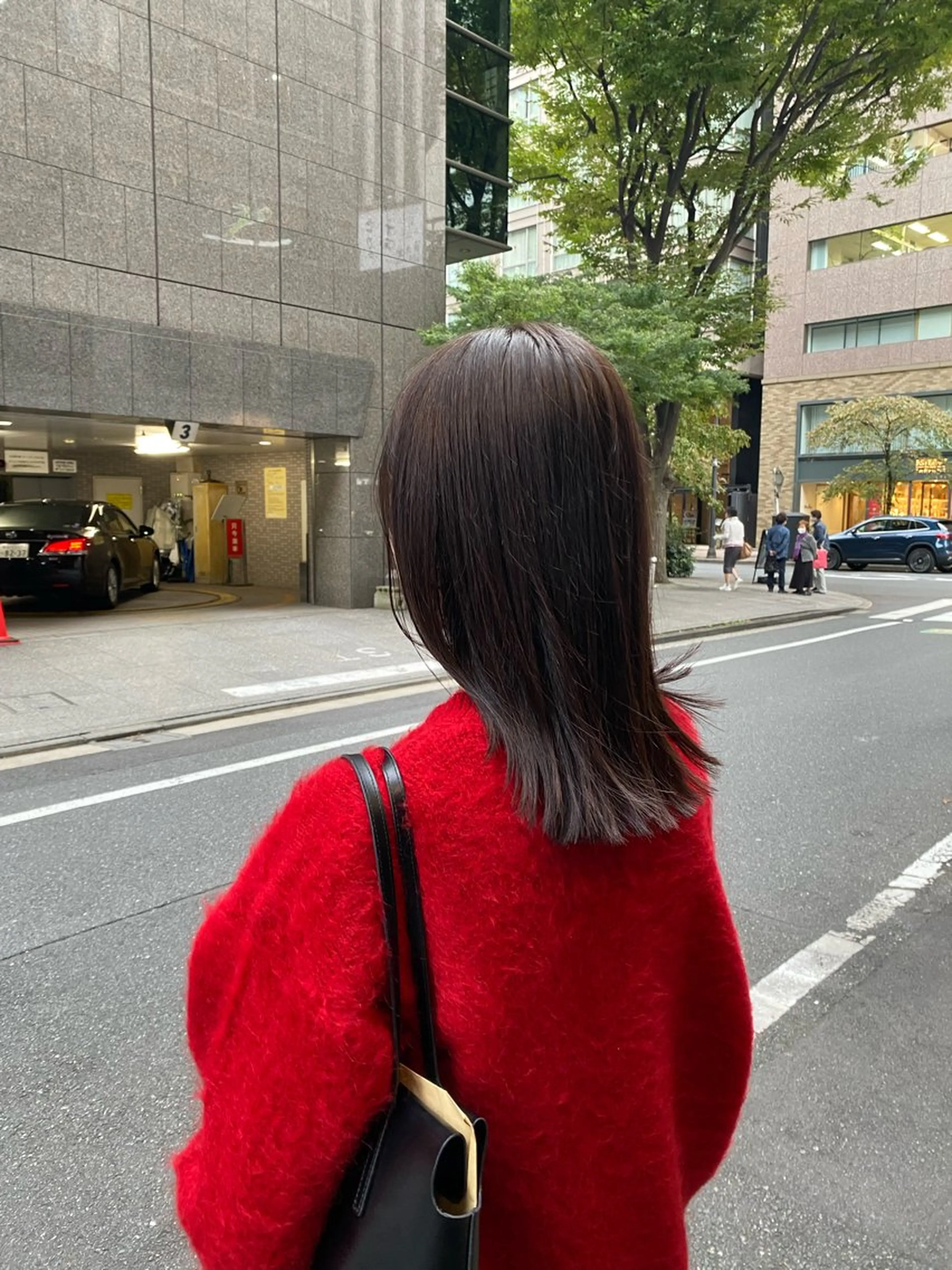ミディアム カラー ヘアカラー トリートメント LOuNICA銀座所属・透明感カラー/ カット/安田　伍輝のヘアスタイル
