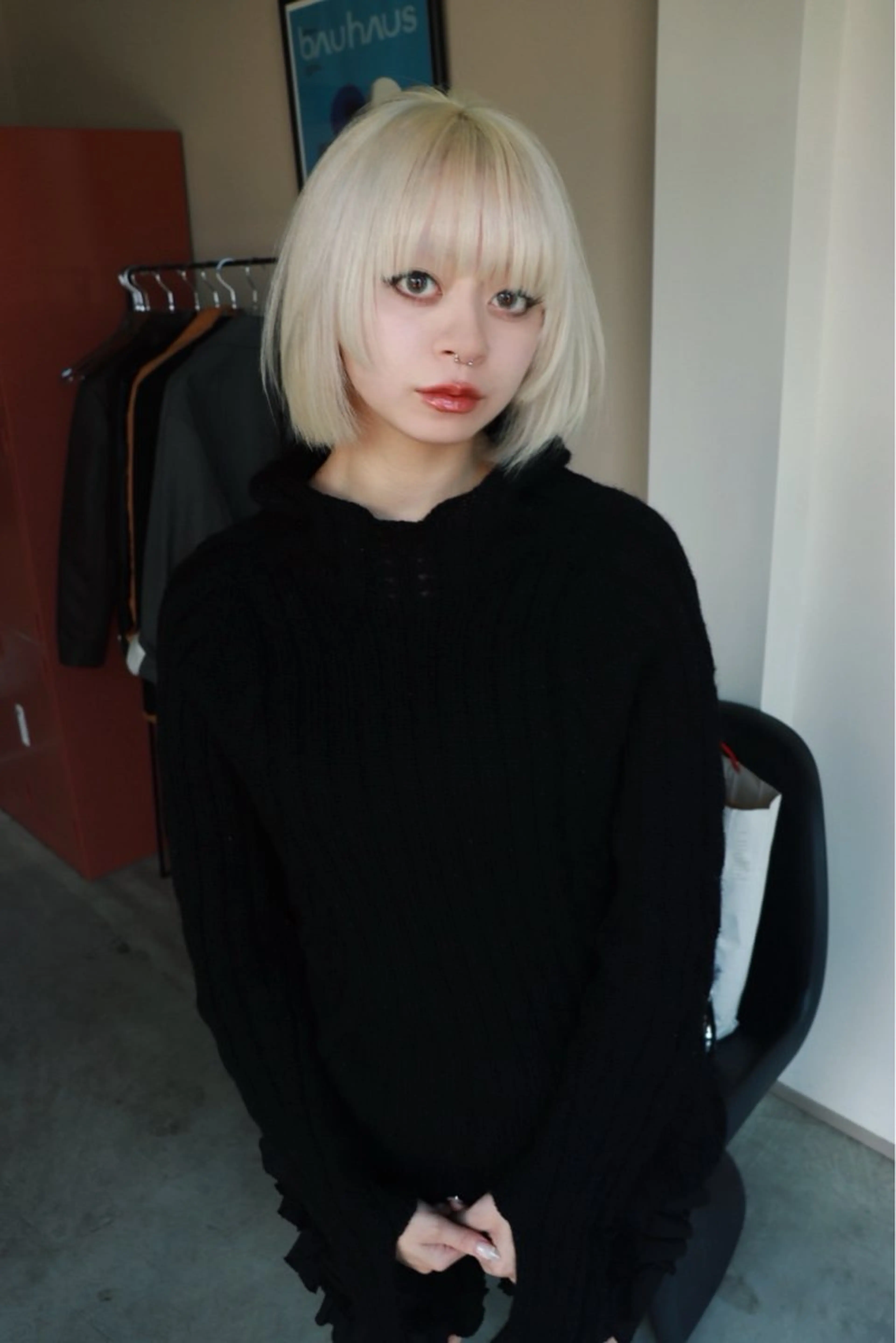 セミロング カラー ヘアカラー トリートメント 色落ちまで2度綺麗な ハイトーン⭐️ヨシキのヘアスタイル