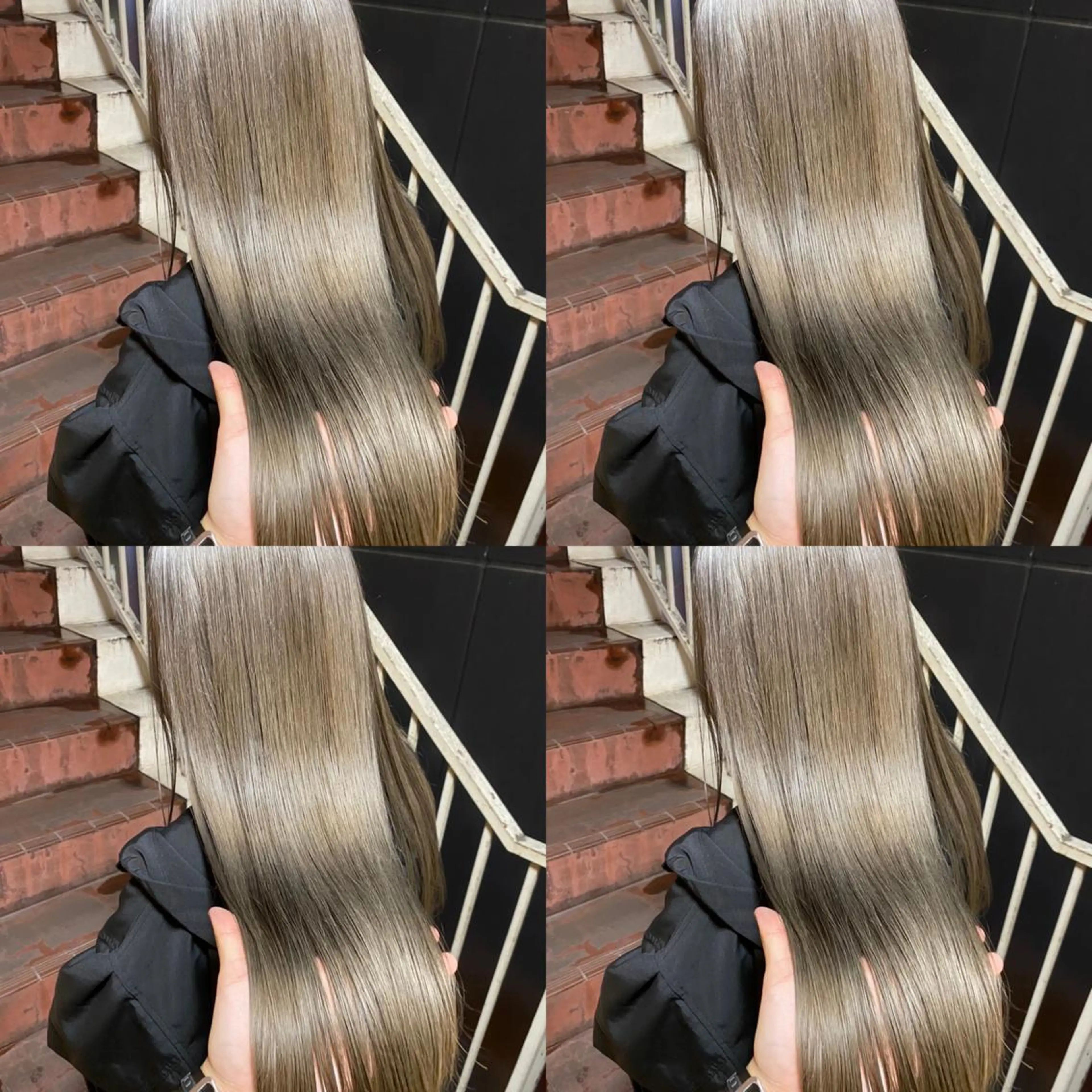 ロング カラー アッシュ ベージュカラー ハイライトカラー ハイトーンカラー イルミナカラー カット ヘアカラー 8/27限定予約 宜しくお願いします！のヘアスタイル
