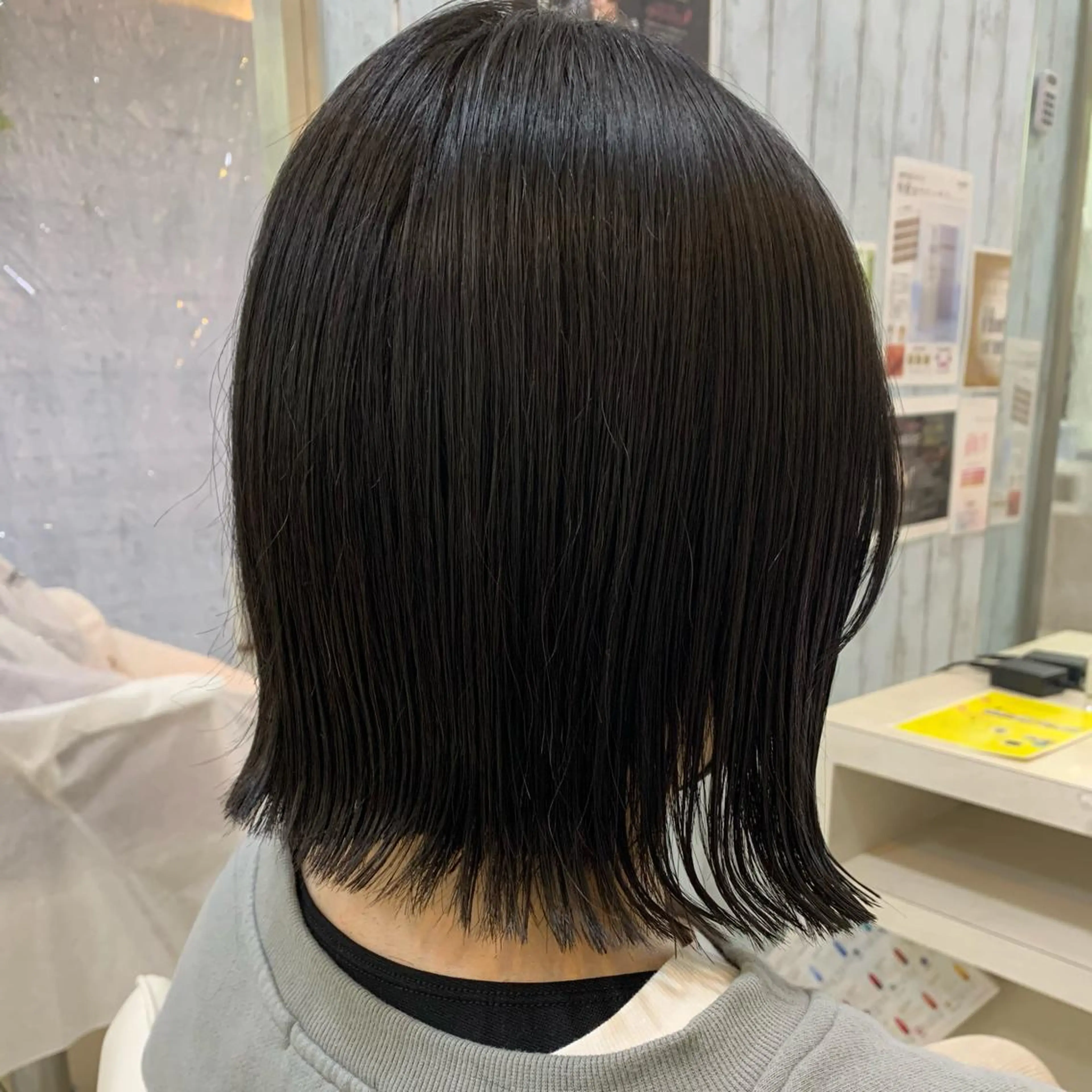 ショート コテ巻き風パーマ/ クロスパーマ/久岡のヘアスタイル