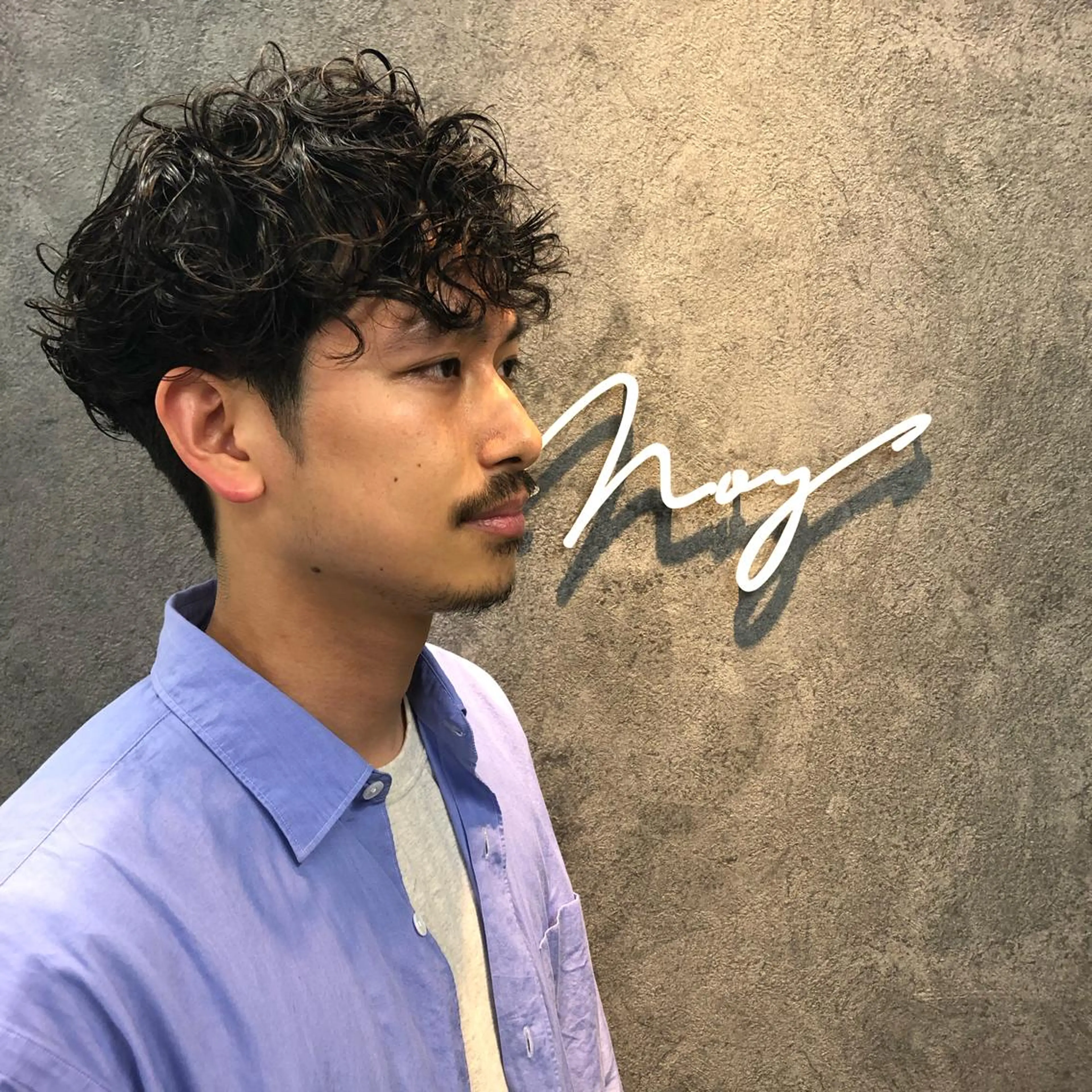 メンズ メンズパーマ ツーブロック カット Noy所属・Noyヨシモト ヒロトのヘアスタイル
