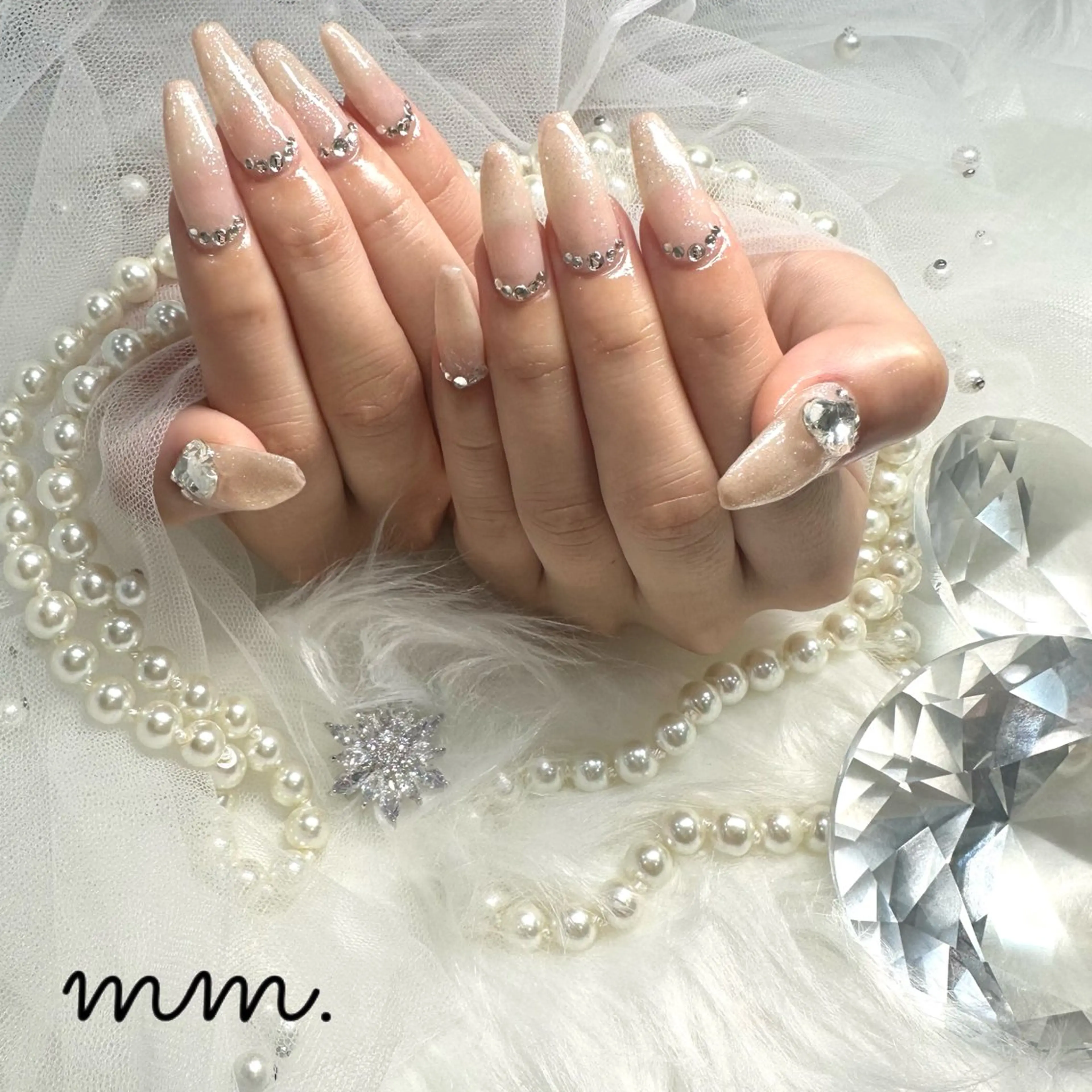 ネイル ハンドネイル 🩷🩵mm.大宮 Riyo🧸🩵🩷のネイルデザイン