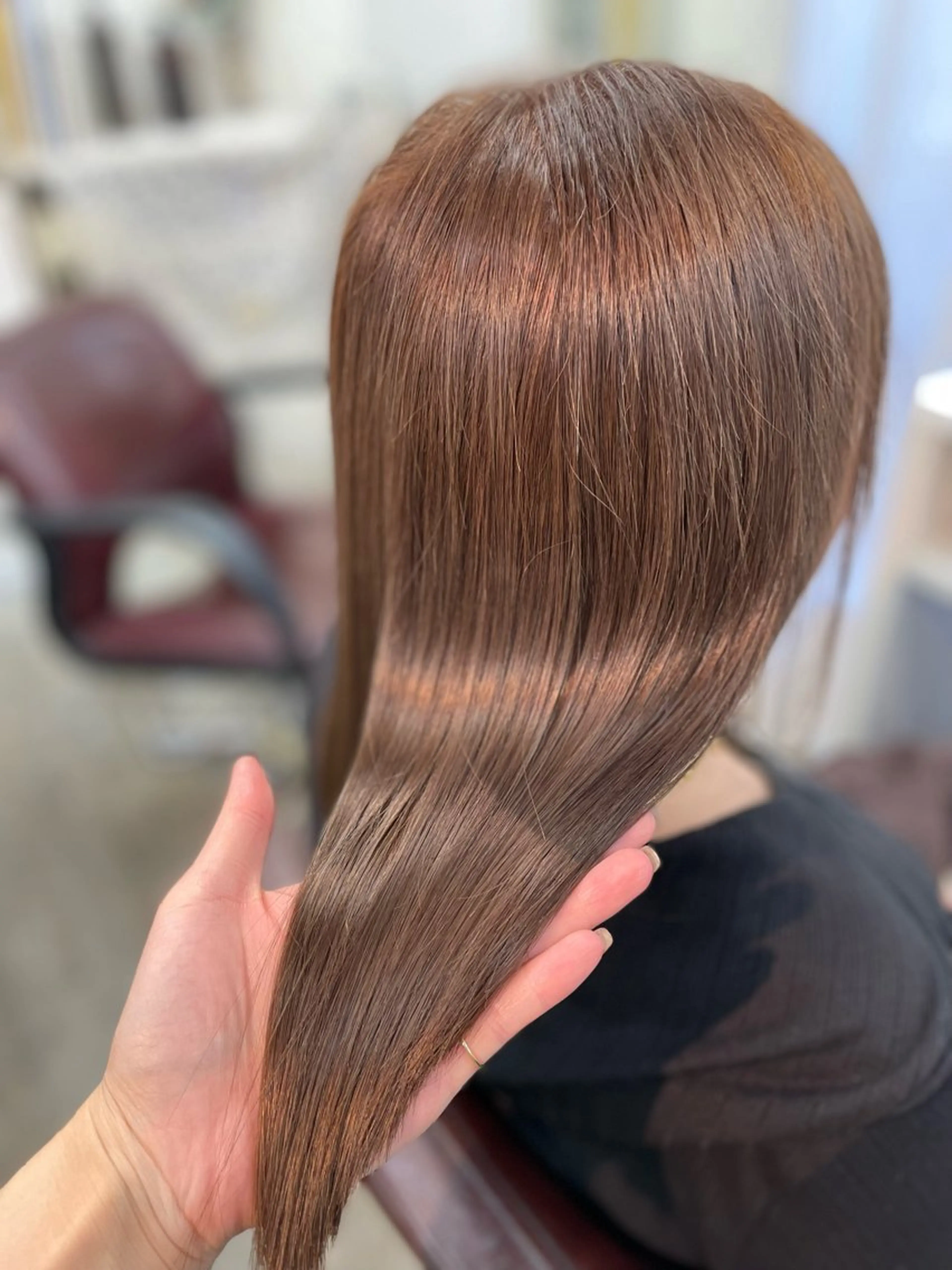 ミディアム カラー ヘアカラー トリートメント 韓国ヘア🤍髪質改善 🇰🇷AKANEのヘアスタイル