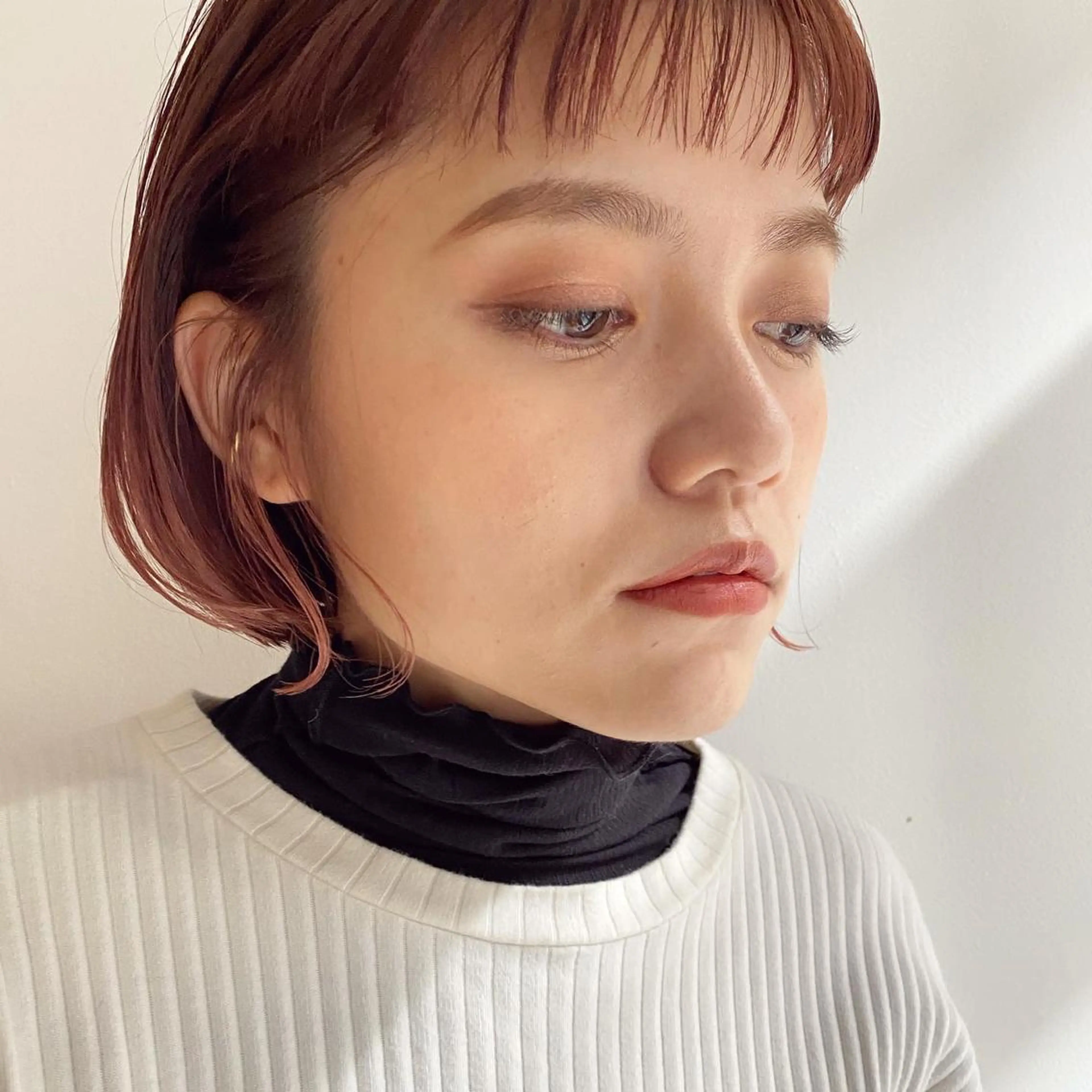 ショート カラー パーマ ヘアアレンジ メンズ キッズ ネイル マツエク・マツパ ベージュカラー ピンクカラー ピンクベージュ カラーマツエク ボブ Uil所属・インナーカラー/ KANAのヘアスタイル