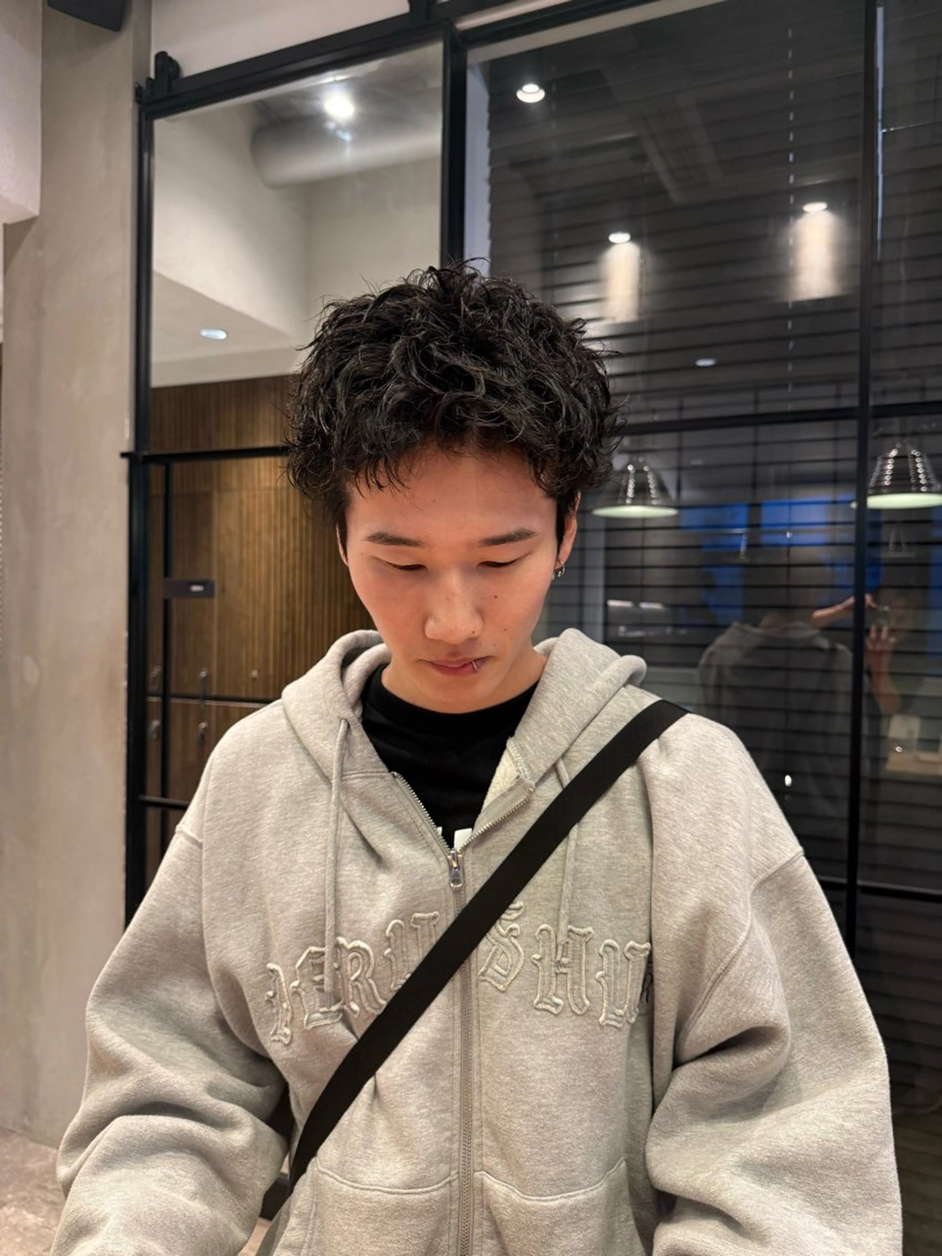 ショート パーマ メンズ メンズパーマ ショートヘア カット パーマ heavenly by HAVANA新宿所属・メンズショート/ピン パーマ/新宿/フウガのヘアスタイル