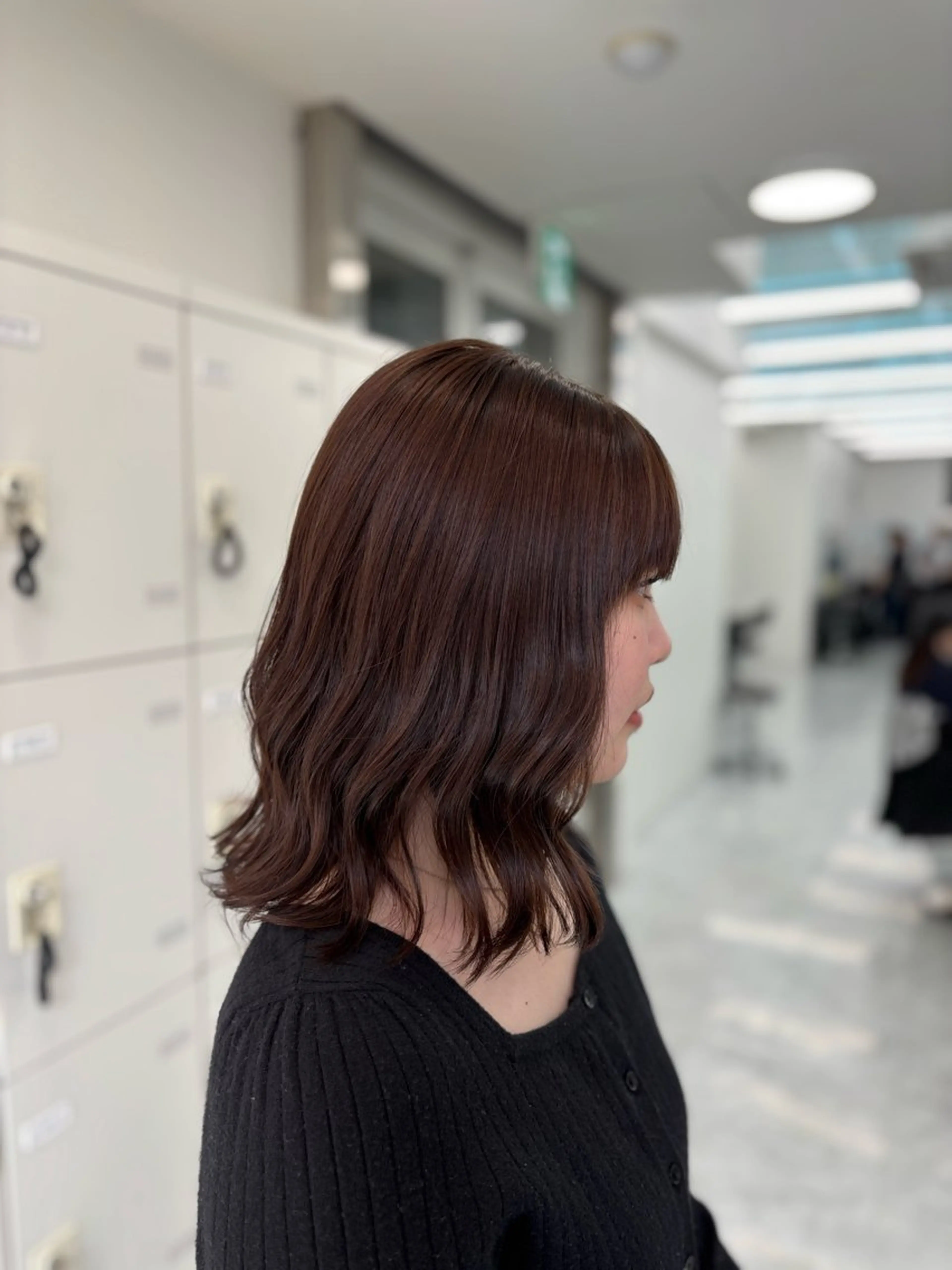 セミロング カラー カット ヘアカラー ヘッドスパ ヘアセット 斗和🫧天神/ハイ トーン／透明感カラーのヘアスタイル