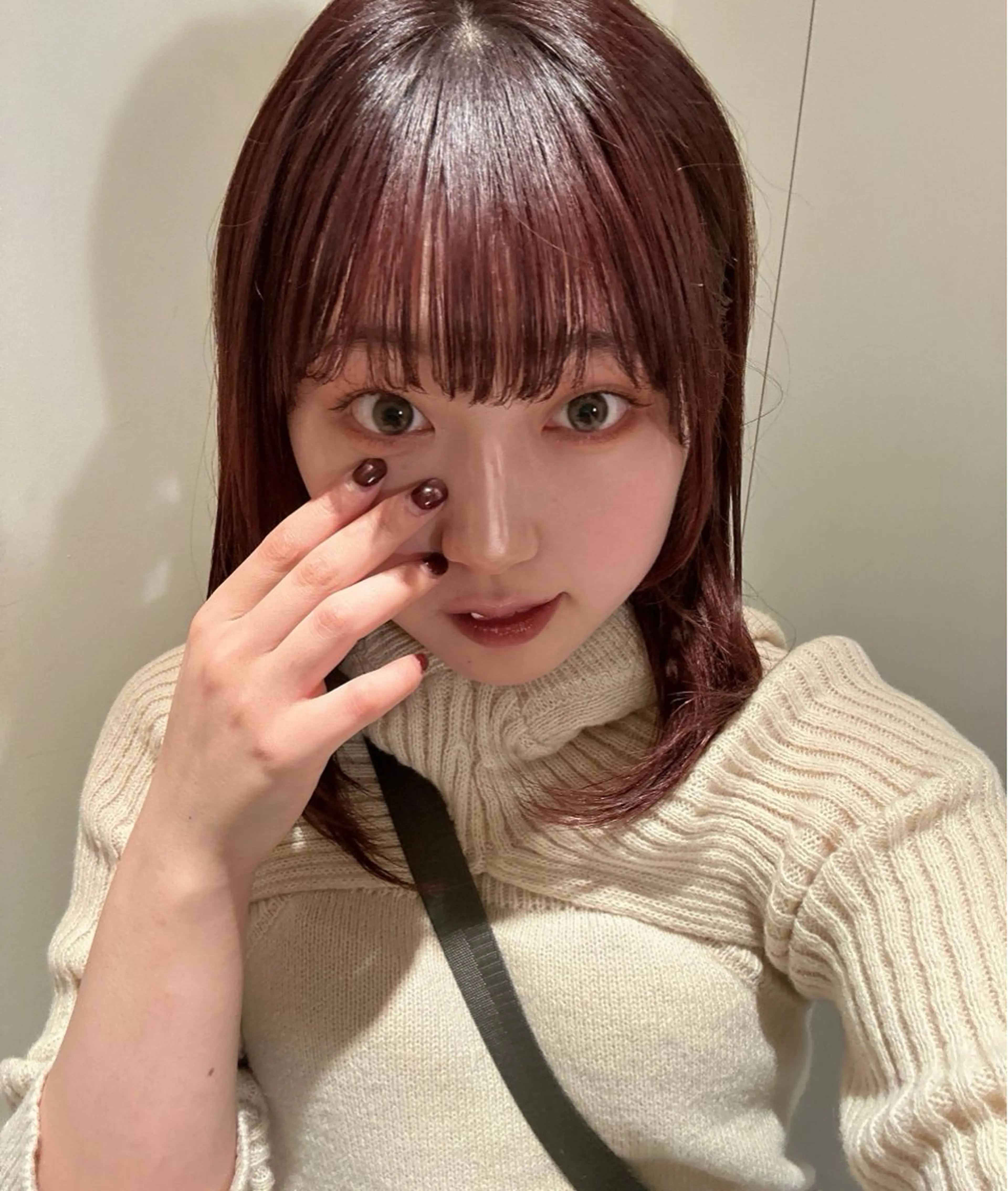 セミロング ピンクブラウン 🌸透明感/レイヤー / 栗林 彩🌸のヘアスタイル