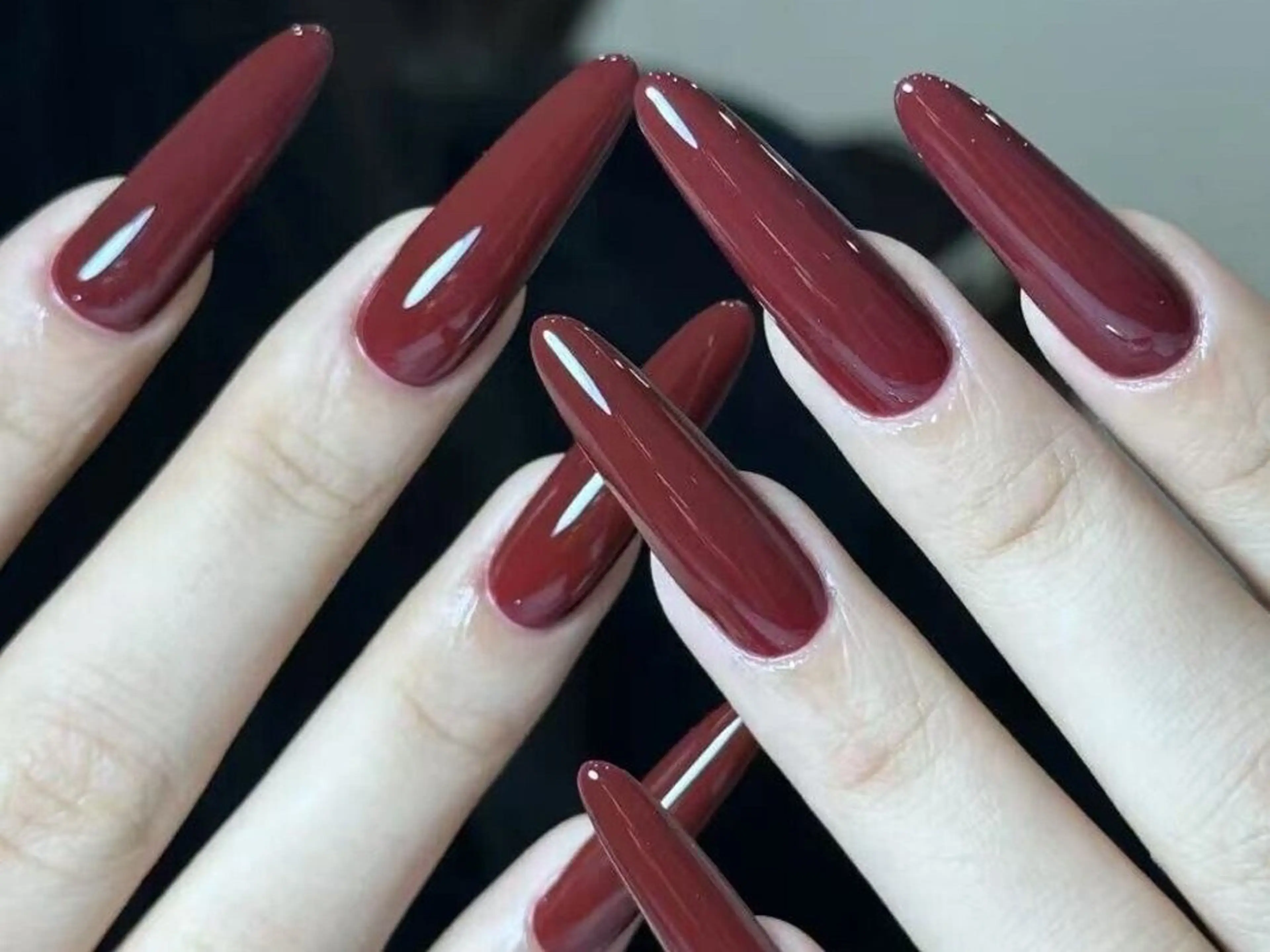 【HAND/オフ無料】チップ長さだしワンカラーの写真