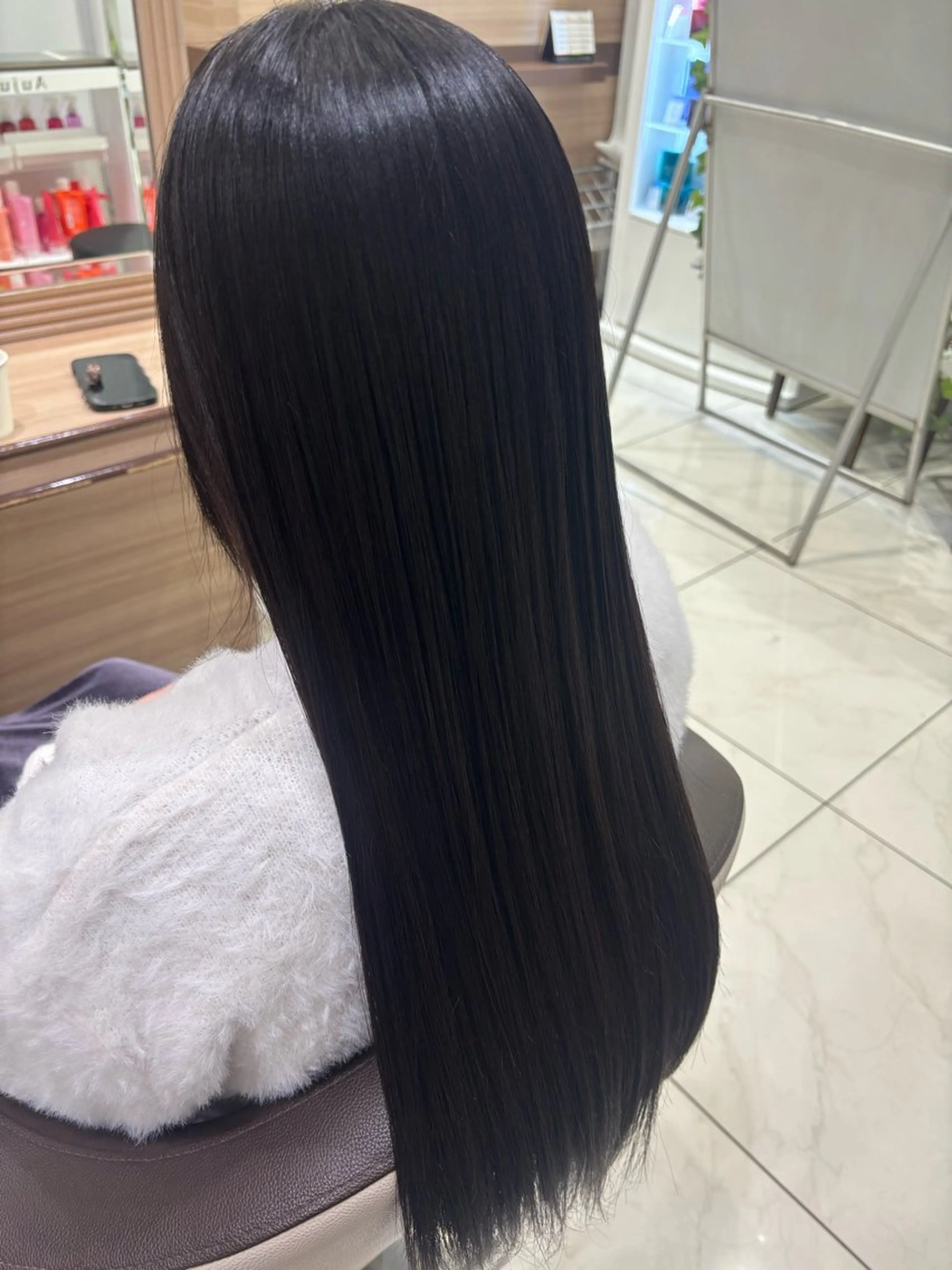 ロング パーマ ストレートパーマ 縮毛矯正 トリートメント ☁🫧縮毛矯正 /春奈🪽🫧のヘアスタイル
