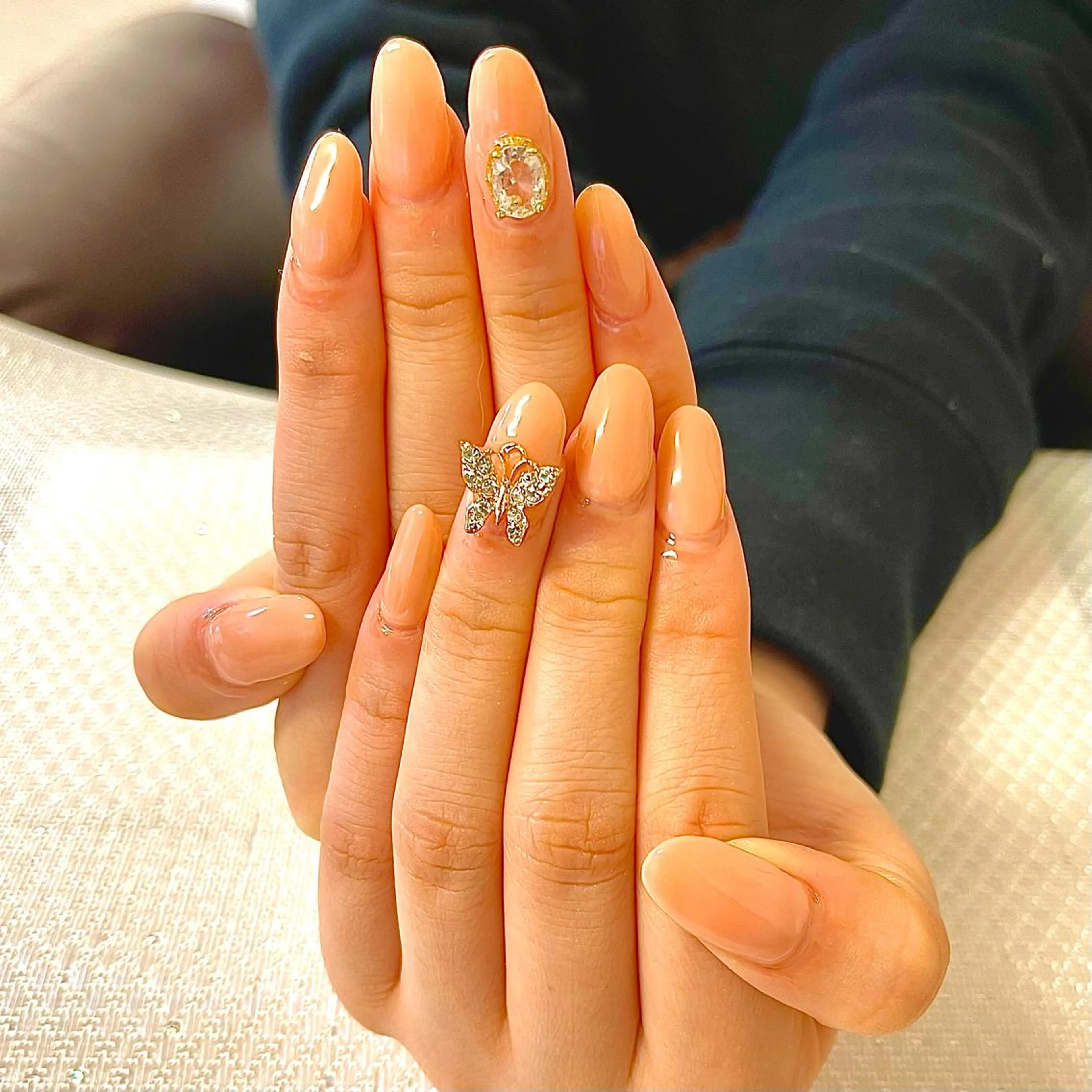 ネイル ワンカラーネイル スカルプネイル 🤎🧸 Aya 🧸🤎のネイルデザイン