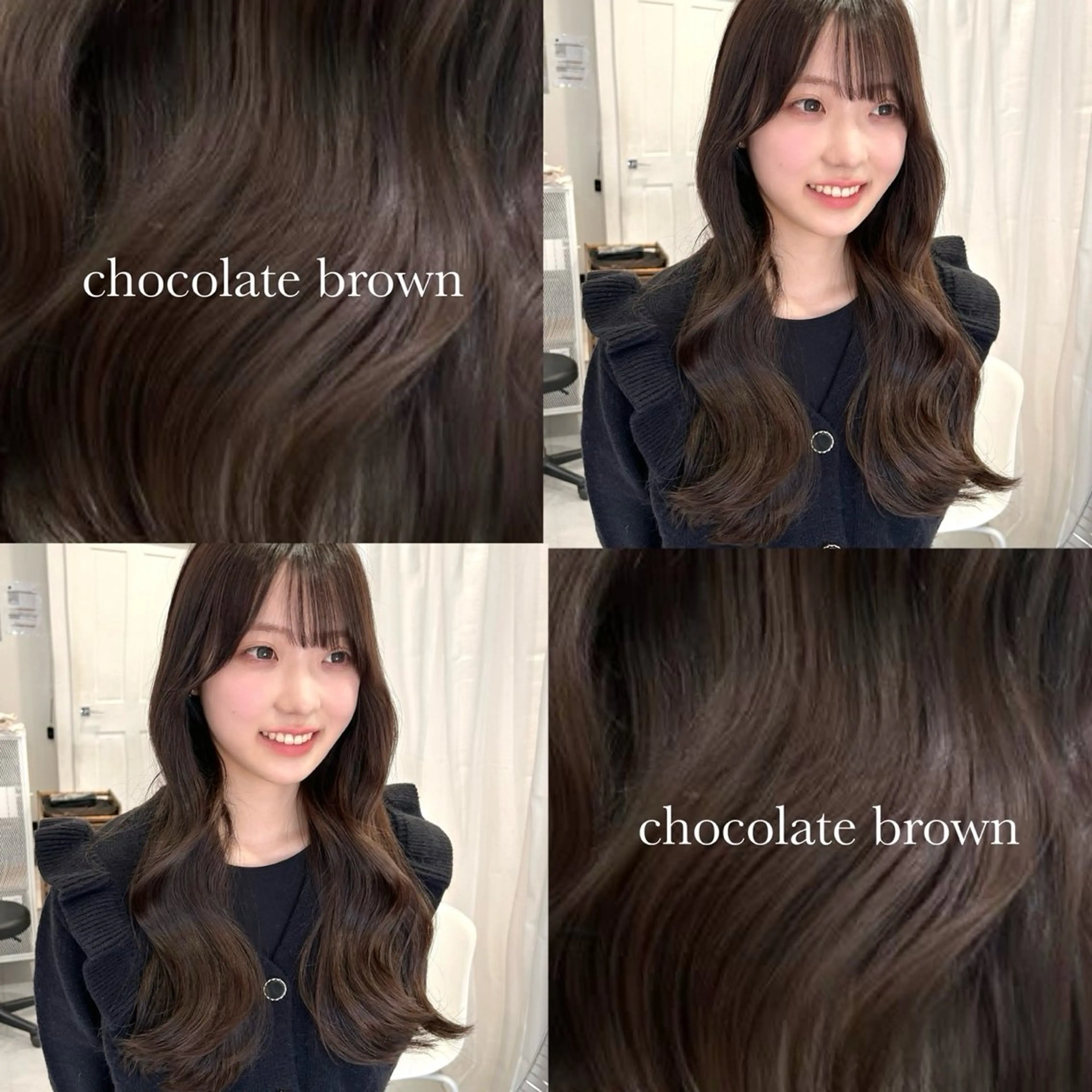 ロング カット ヘアカラー トリートメント 韓国ヘア ‎🤍KANA🎀のヘアスタイル