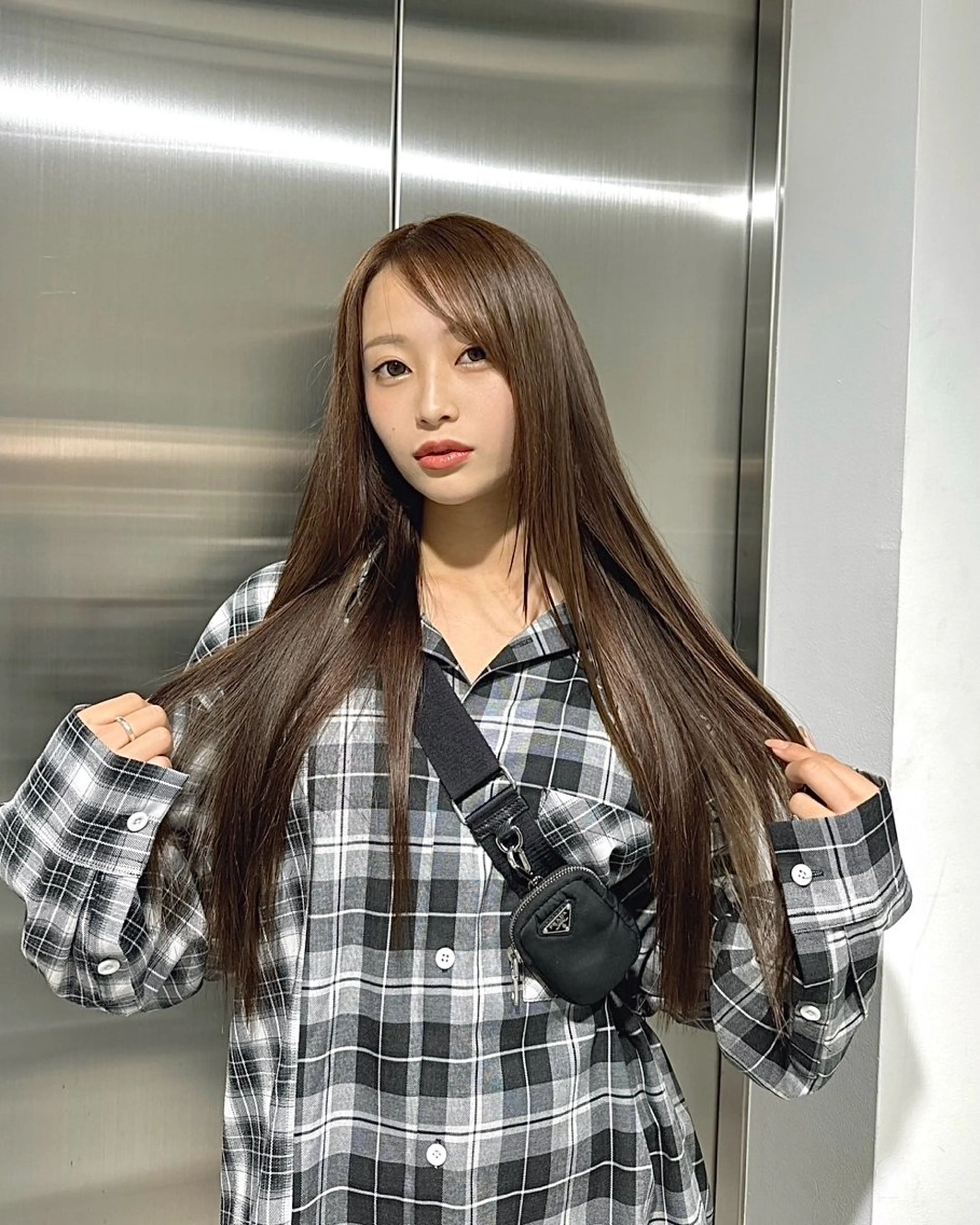 ロング カラー カット ヘアカラー トリートメント ブリーチなし 透明感🔅KANTAのヘアスタイル