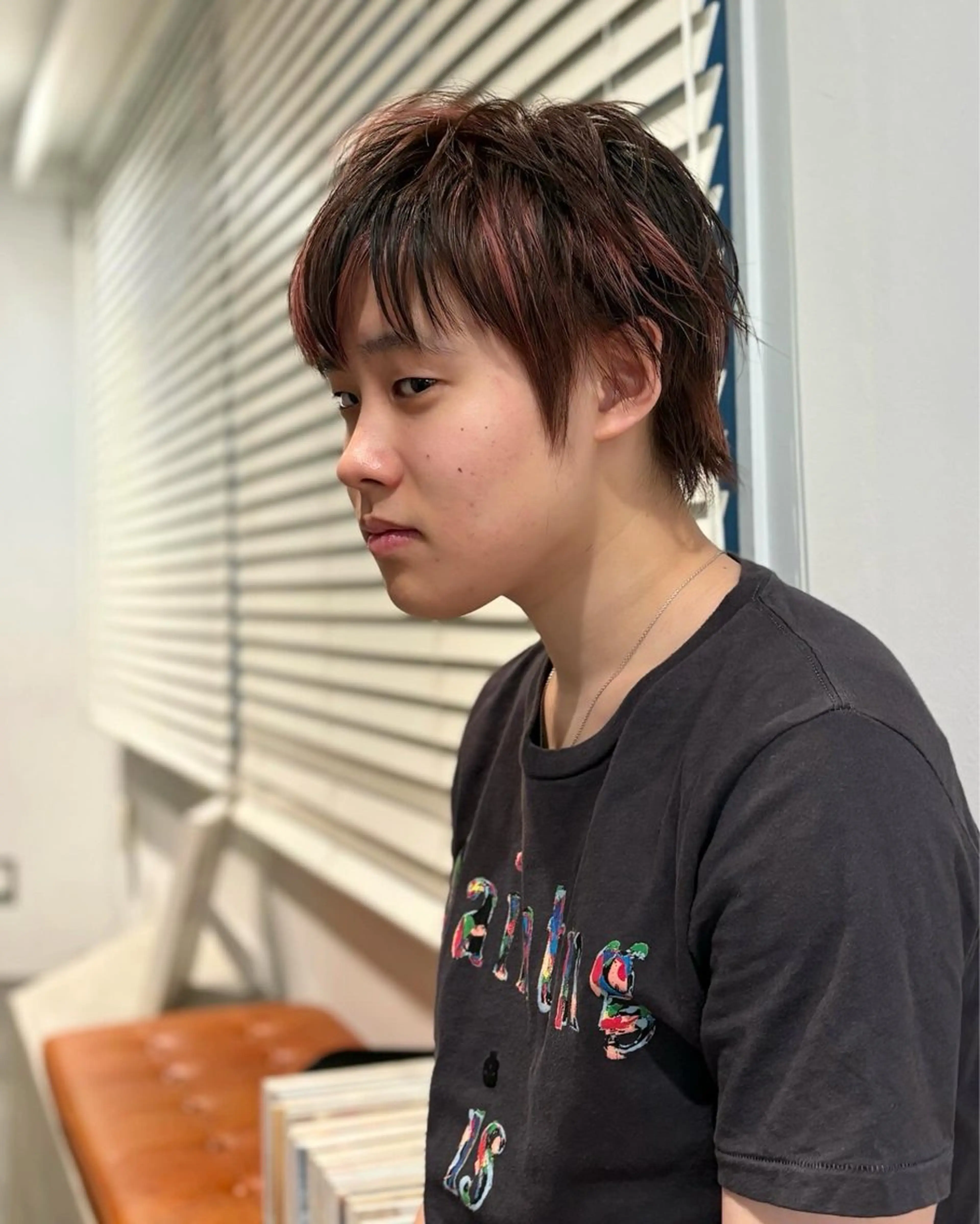 ショート カラー メンズ ヘアカラー トリートメント 優 作のヘアスタイル