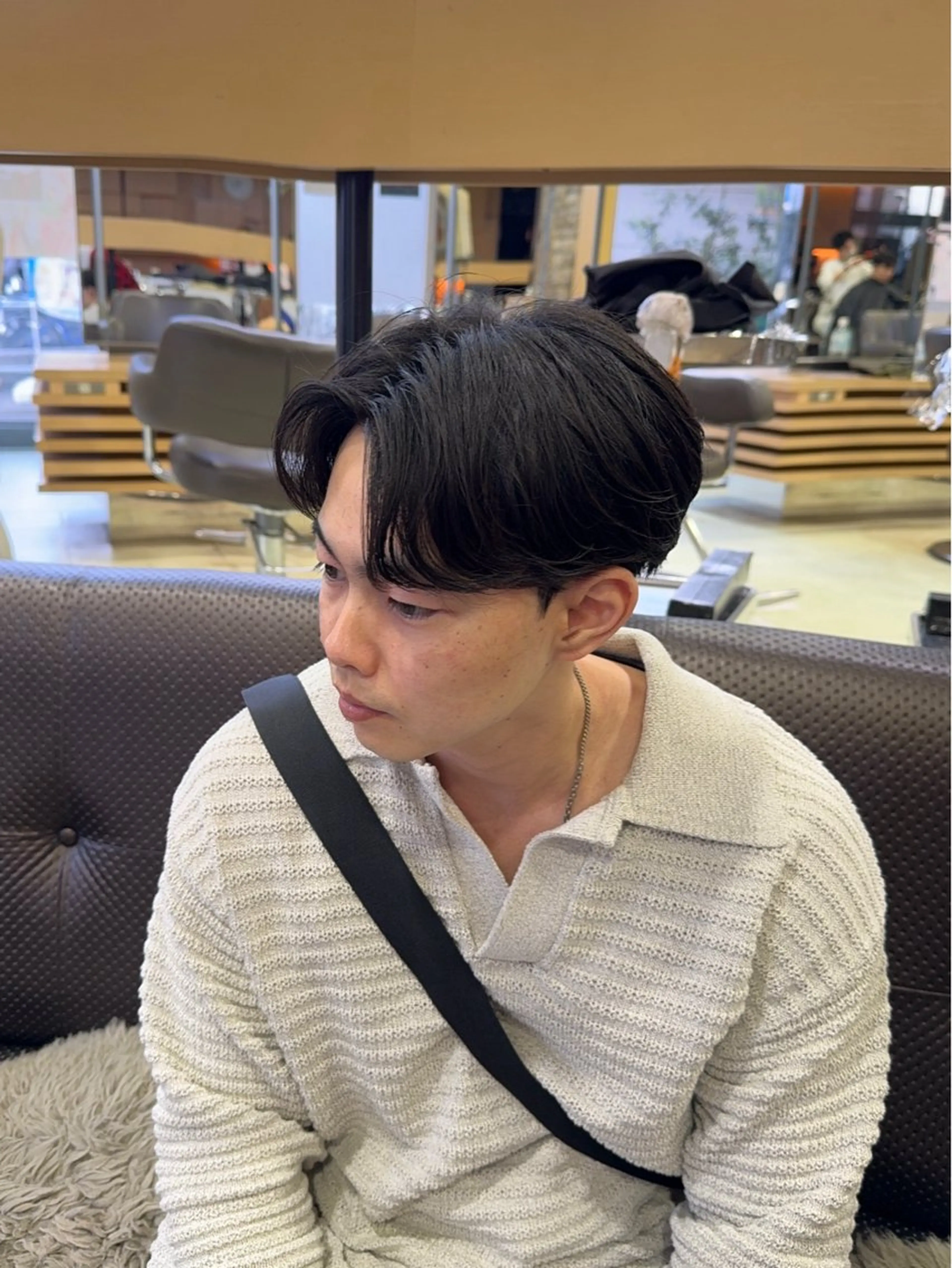 メンズ センターパート メンズパーマ/坂本翔のヘアスタイル