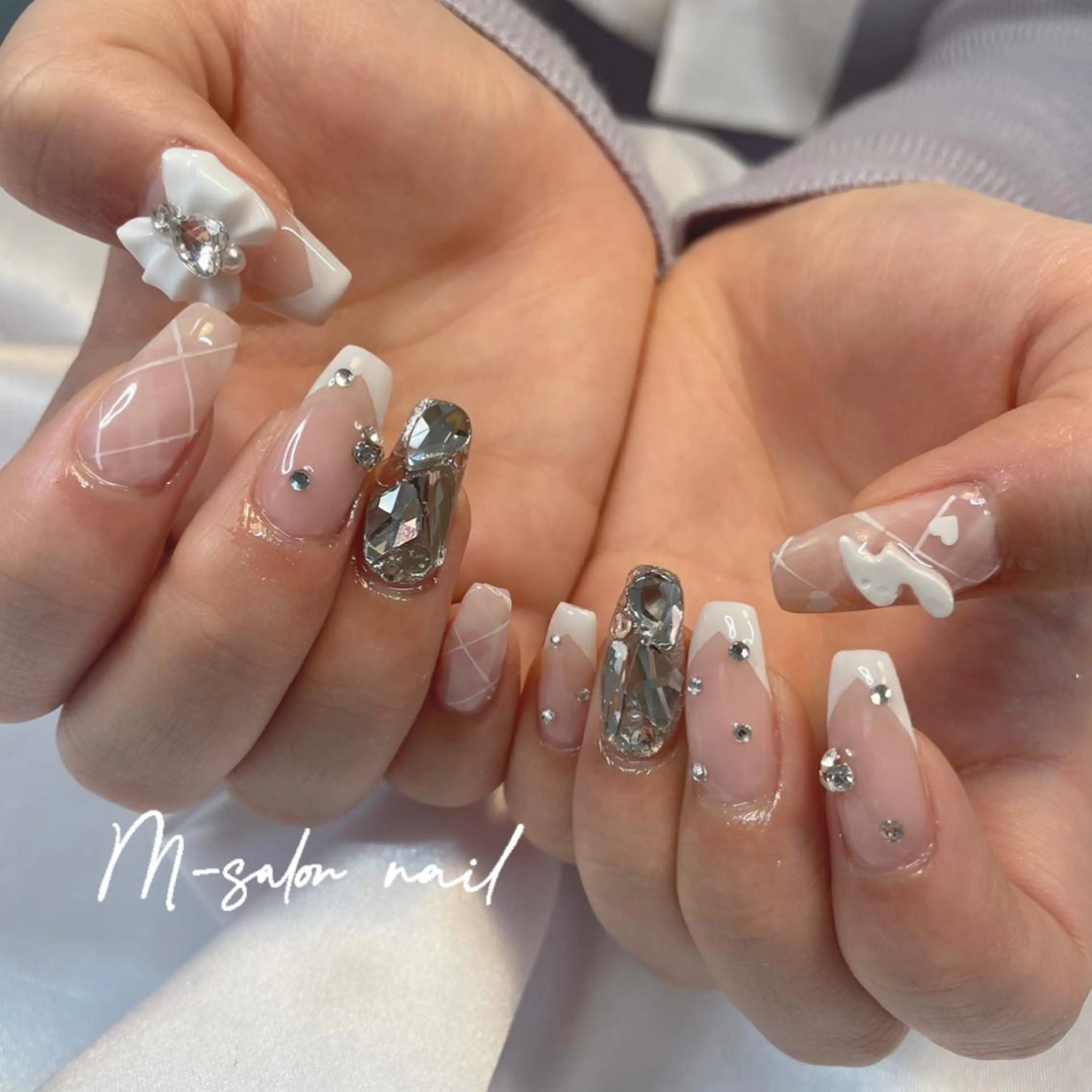 ネイル ハンドネイル 韓国/網紅/パーツ M-salonのネイルデザイン