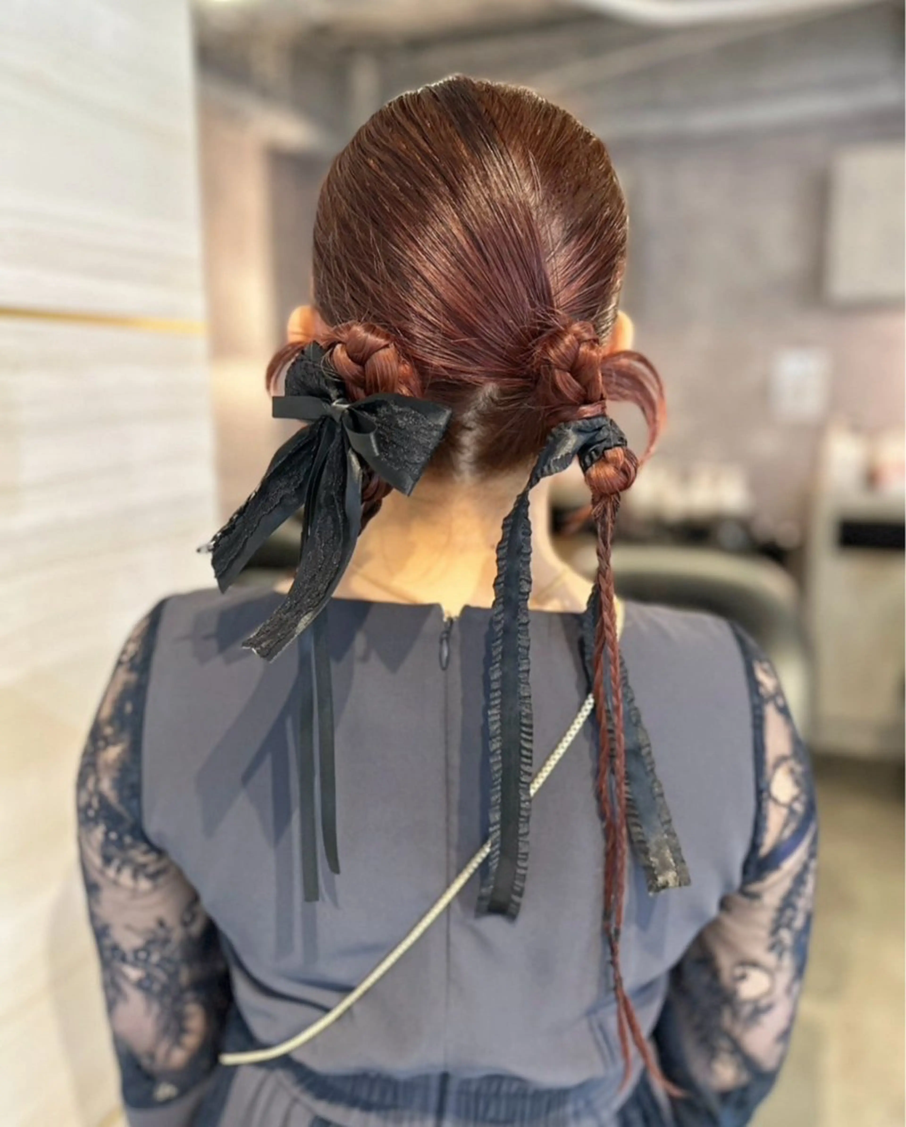 セミロング ヘアセット 島崎 穂乃香のヘアスタイル