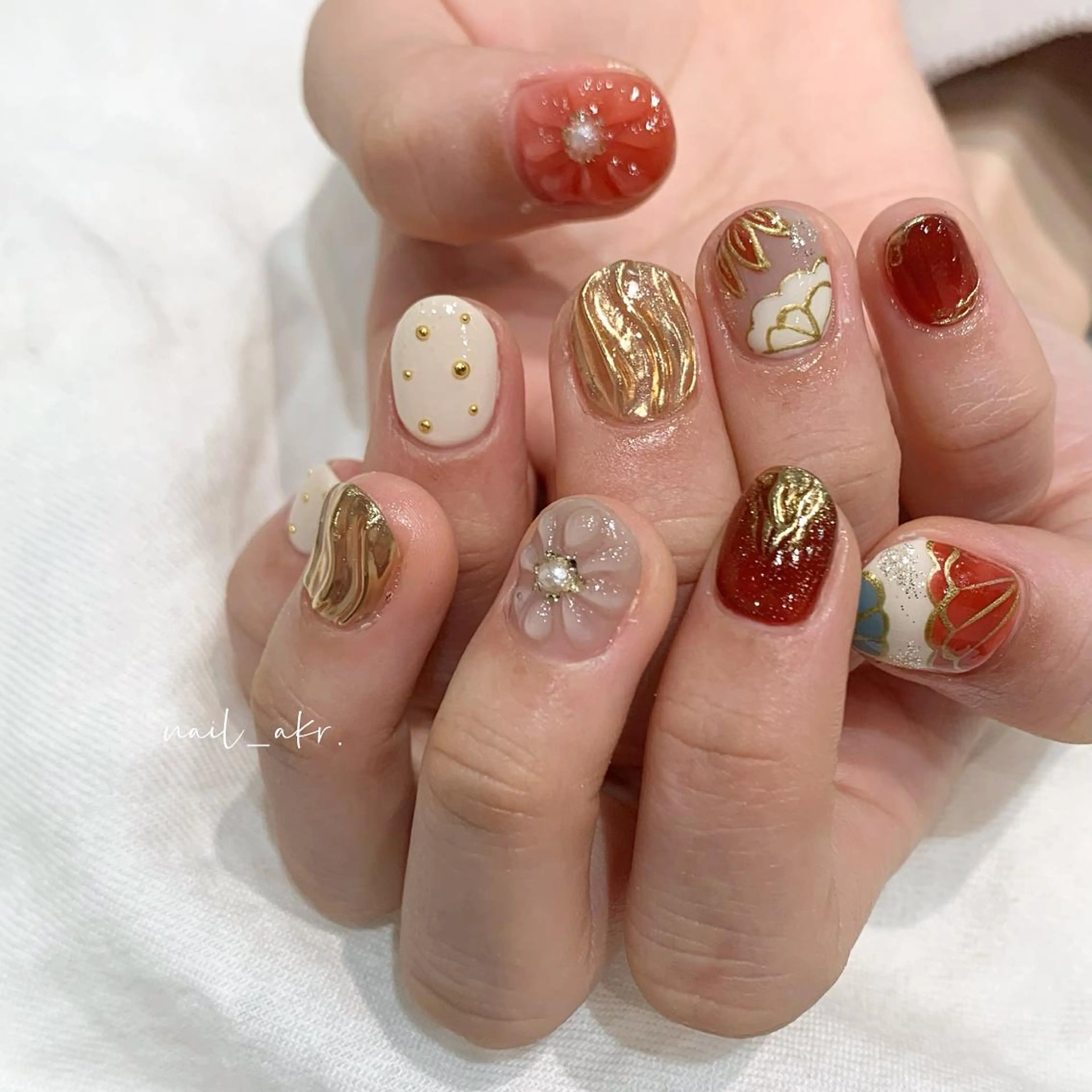 ネイル 成人式 nailAVANCE akariのネイルデザイン