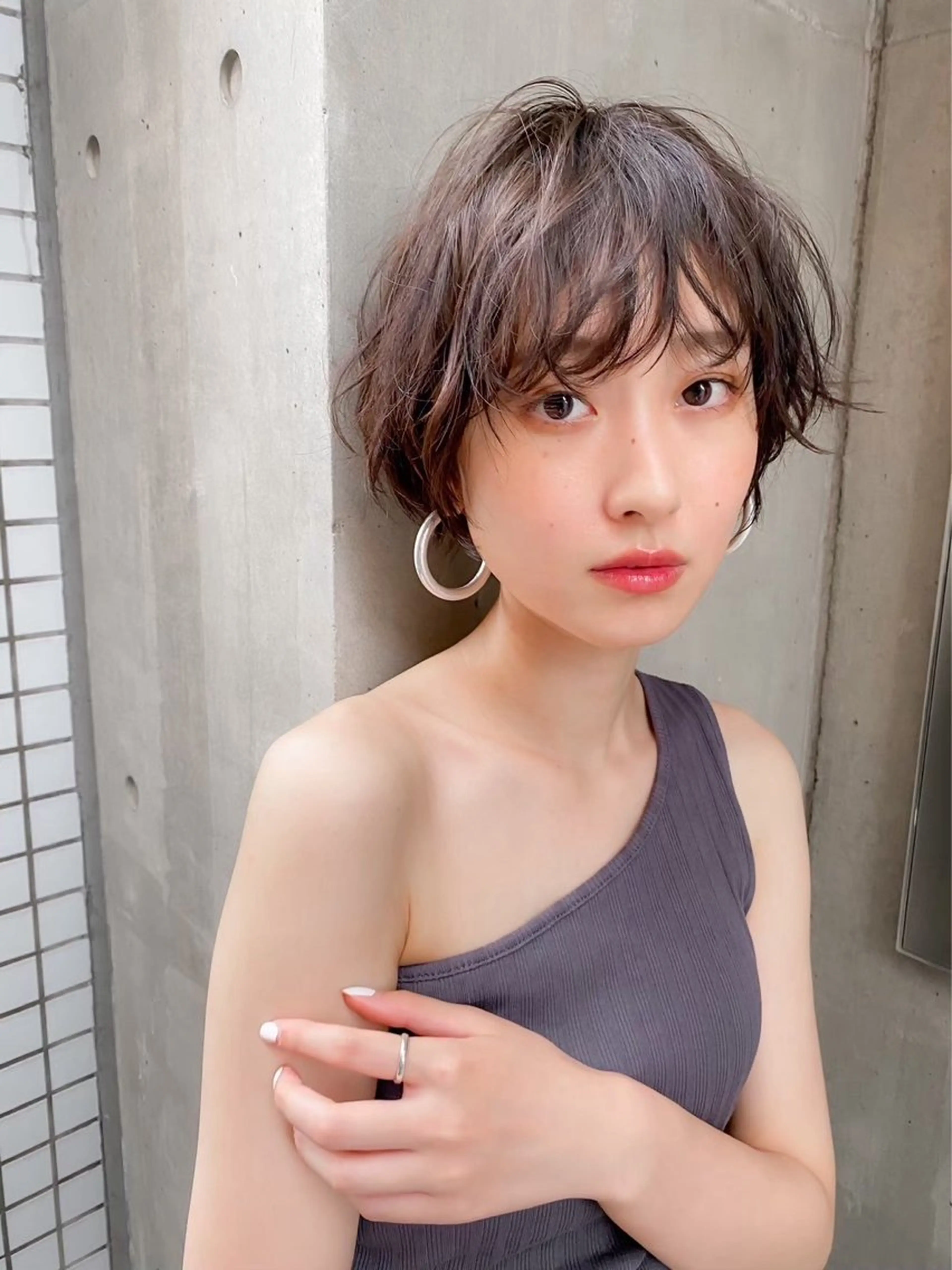 パーマ カット パーマ トリートメント Haruna /ボブ🦋のヘアスタイル