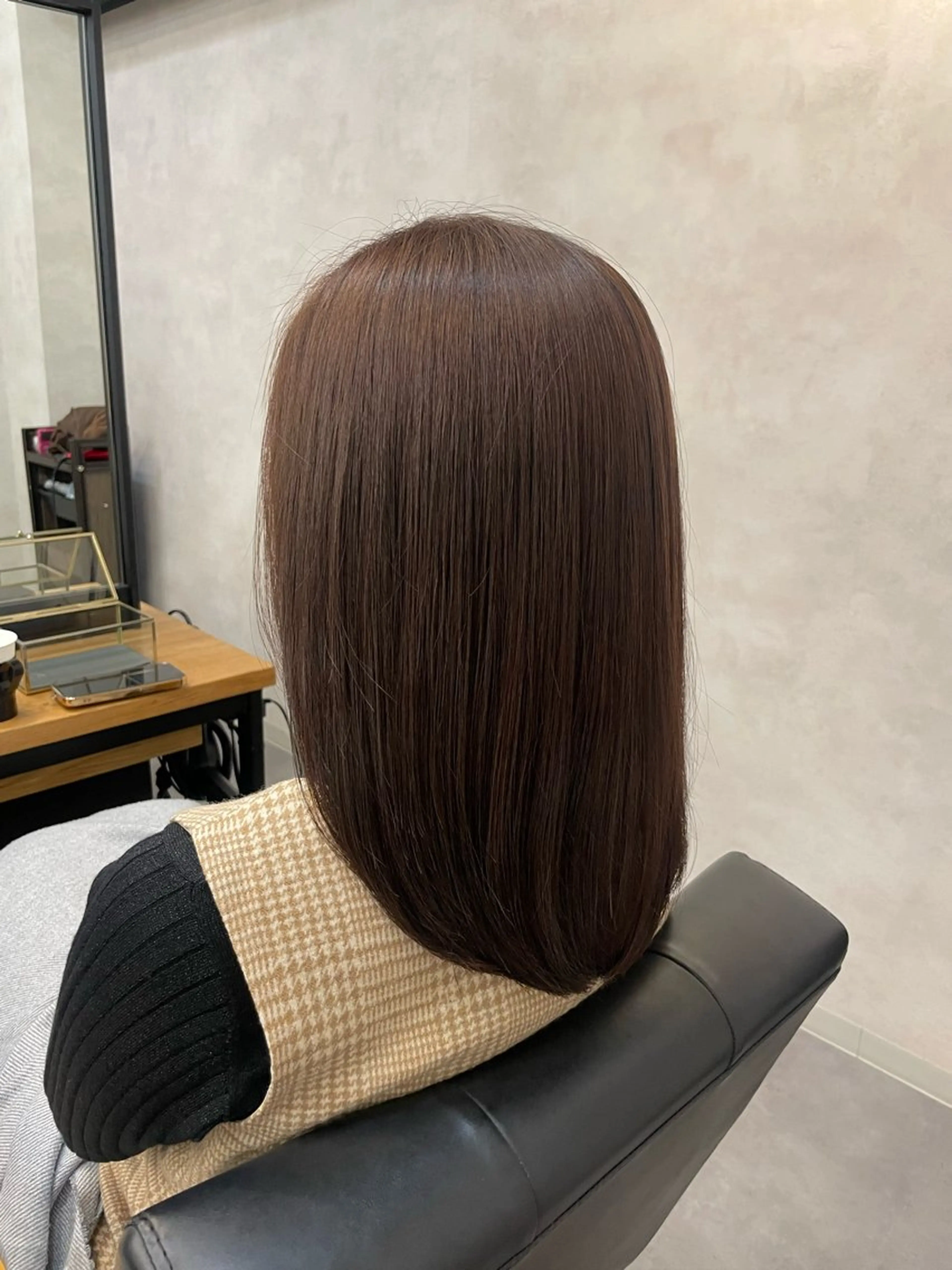 セミロング カラー ヘアカラー トリートメント 今村 南穂のヘアスタイル