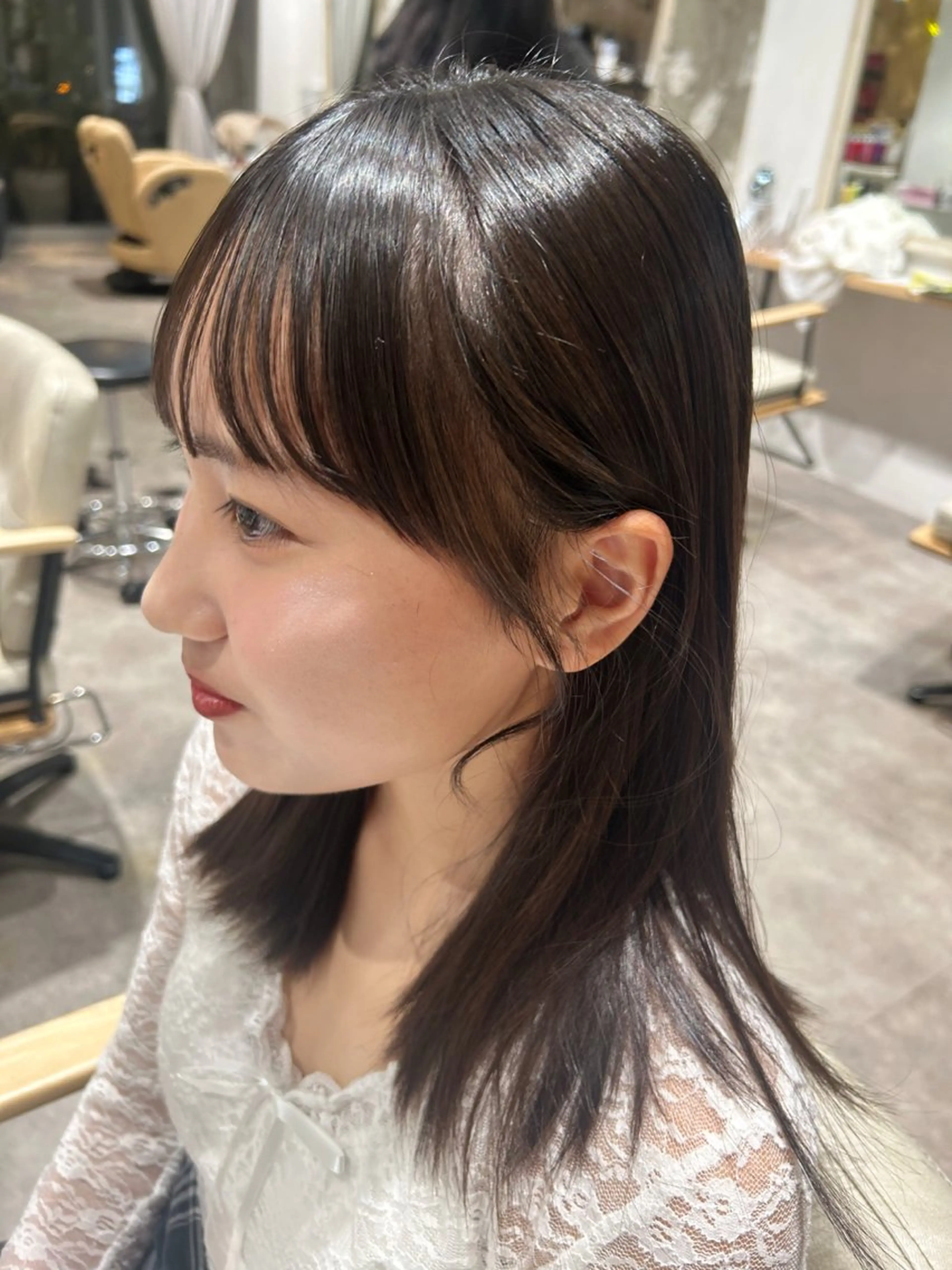 セミロング カラー カット ヘアカラー 透明感/暖色系カラー /咲月🎀꙳.*のヘアスタイル
