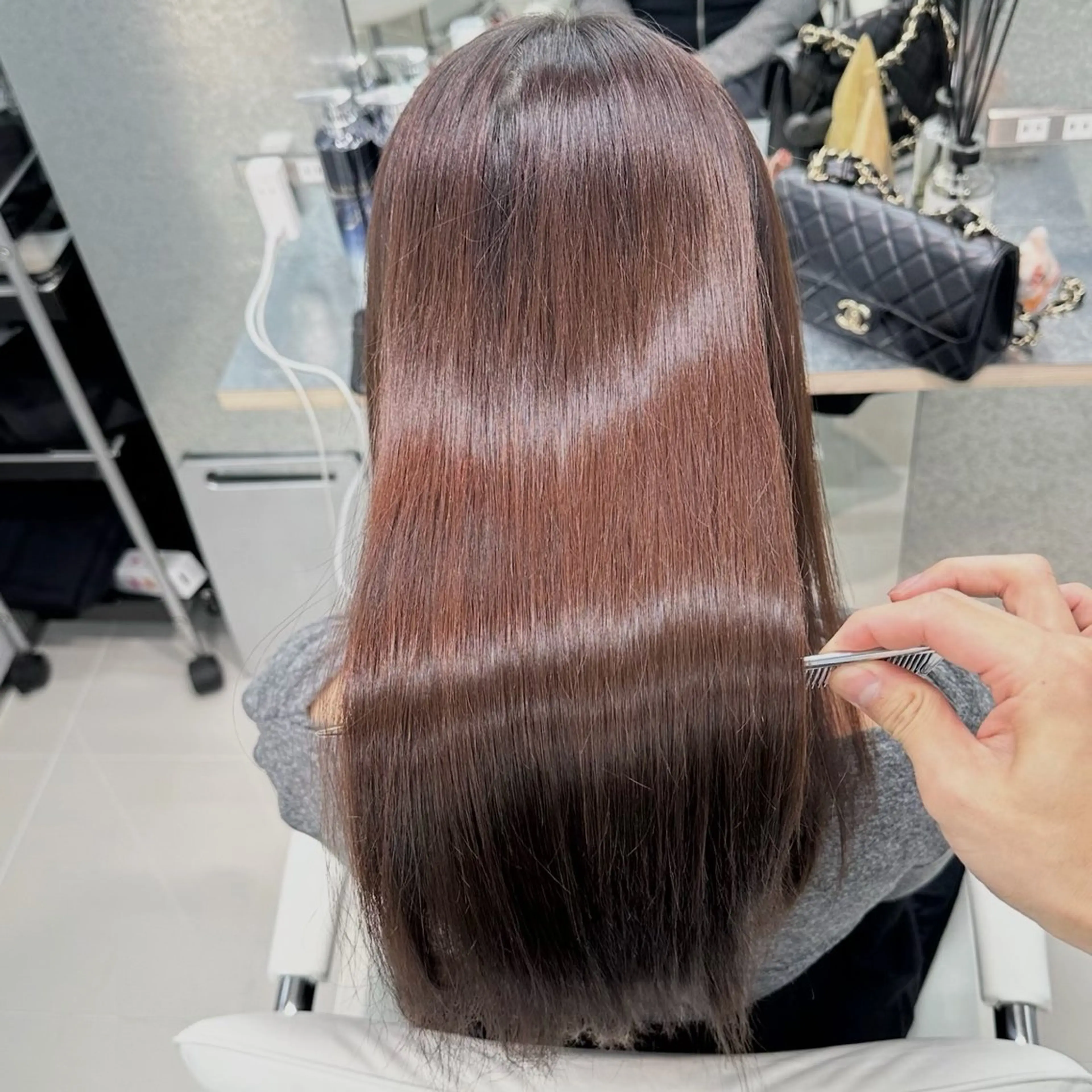 セミロング くせ毛 TRUNS所属・こうた/髪質改善 ストレート/ヘアケアのヘアスタイル