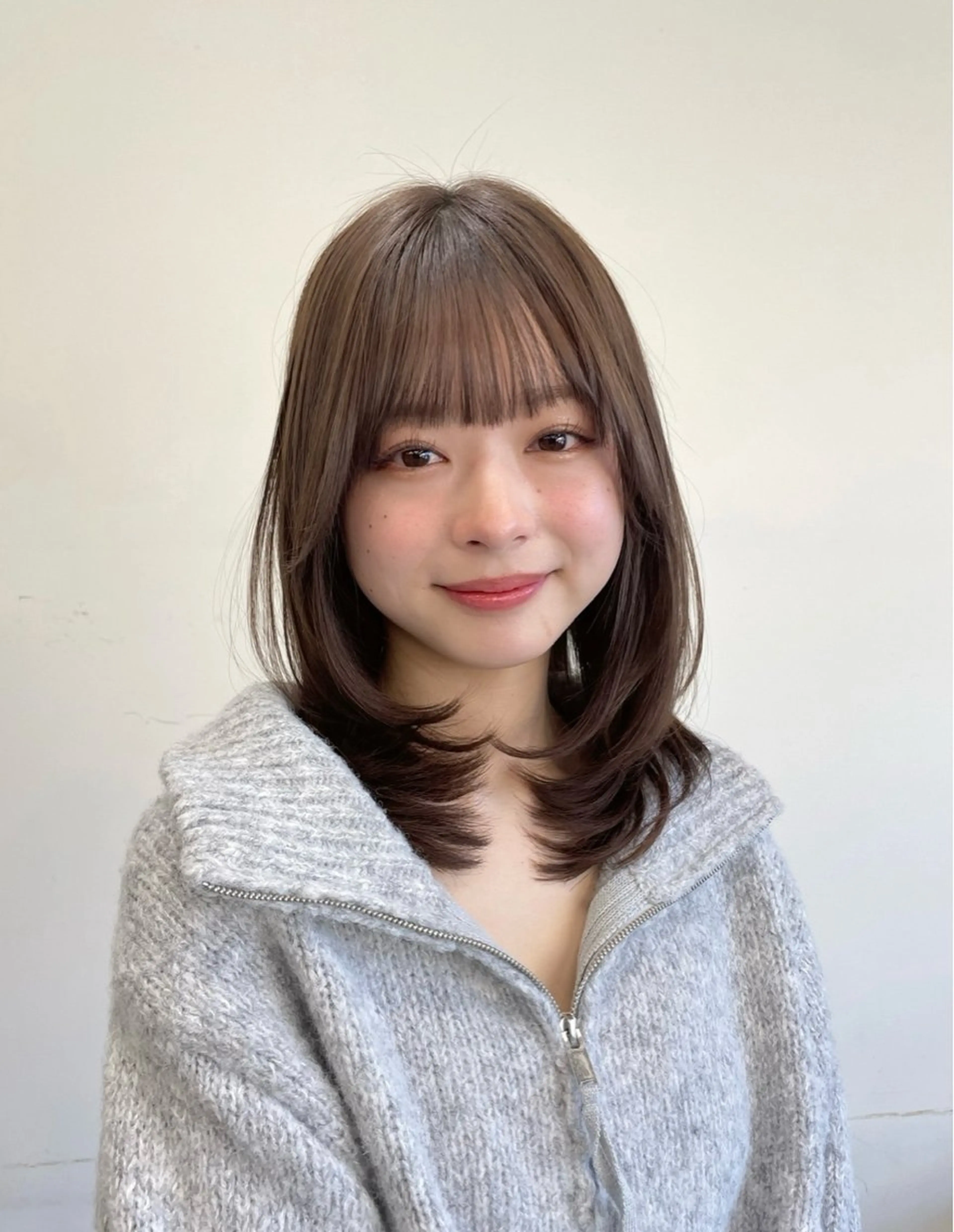 ミディアム 似合わせカット トリートメント sora/レイヤー/ 似合わせカット🎀のヘアスタイル