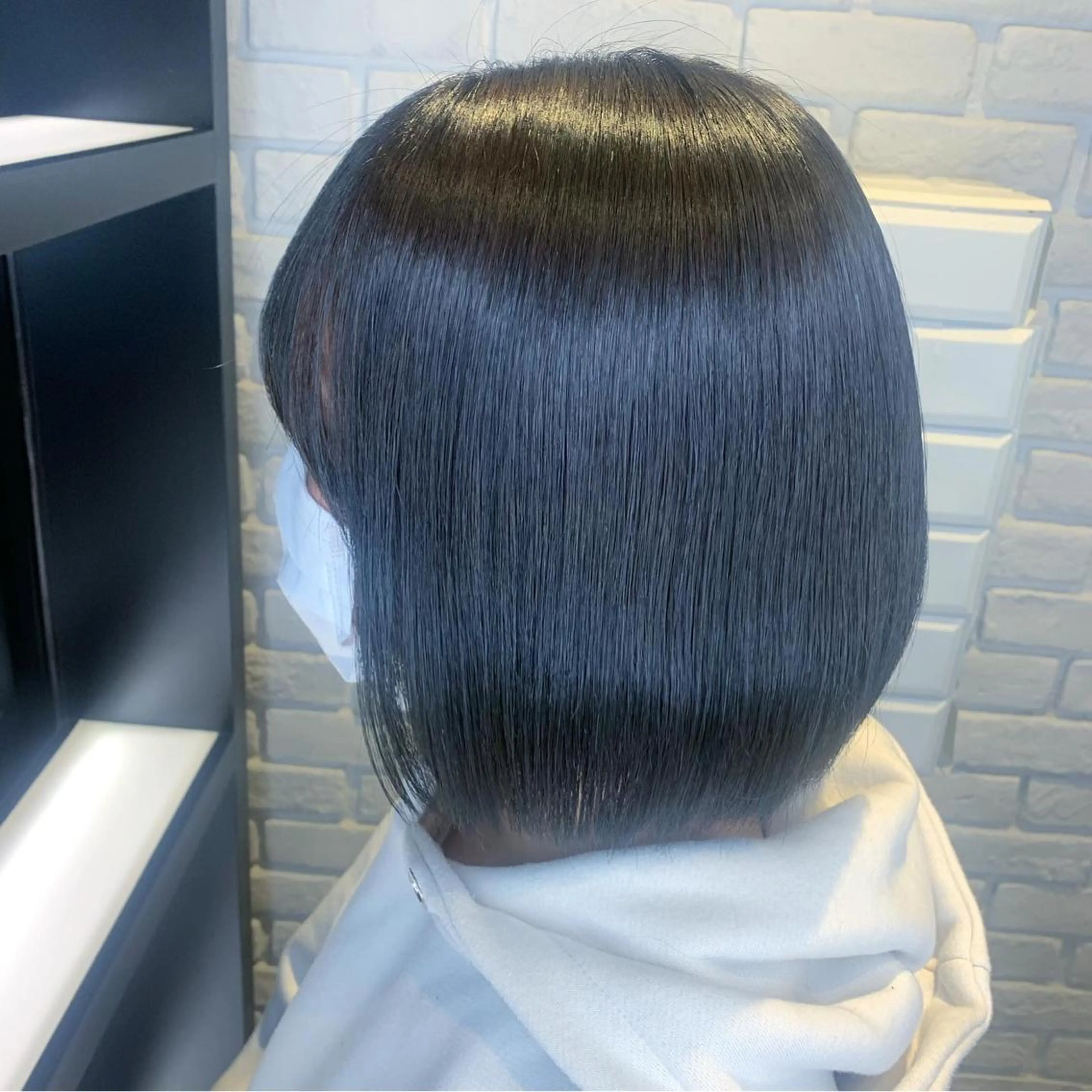 ミディアム ヘアアレンジ 髪質改善/縮毛矯正 艶カラー/珠聡のヘアスタイル