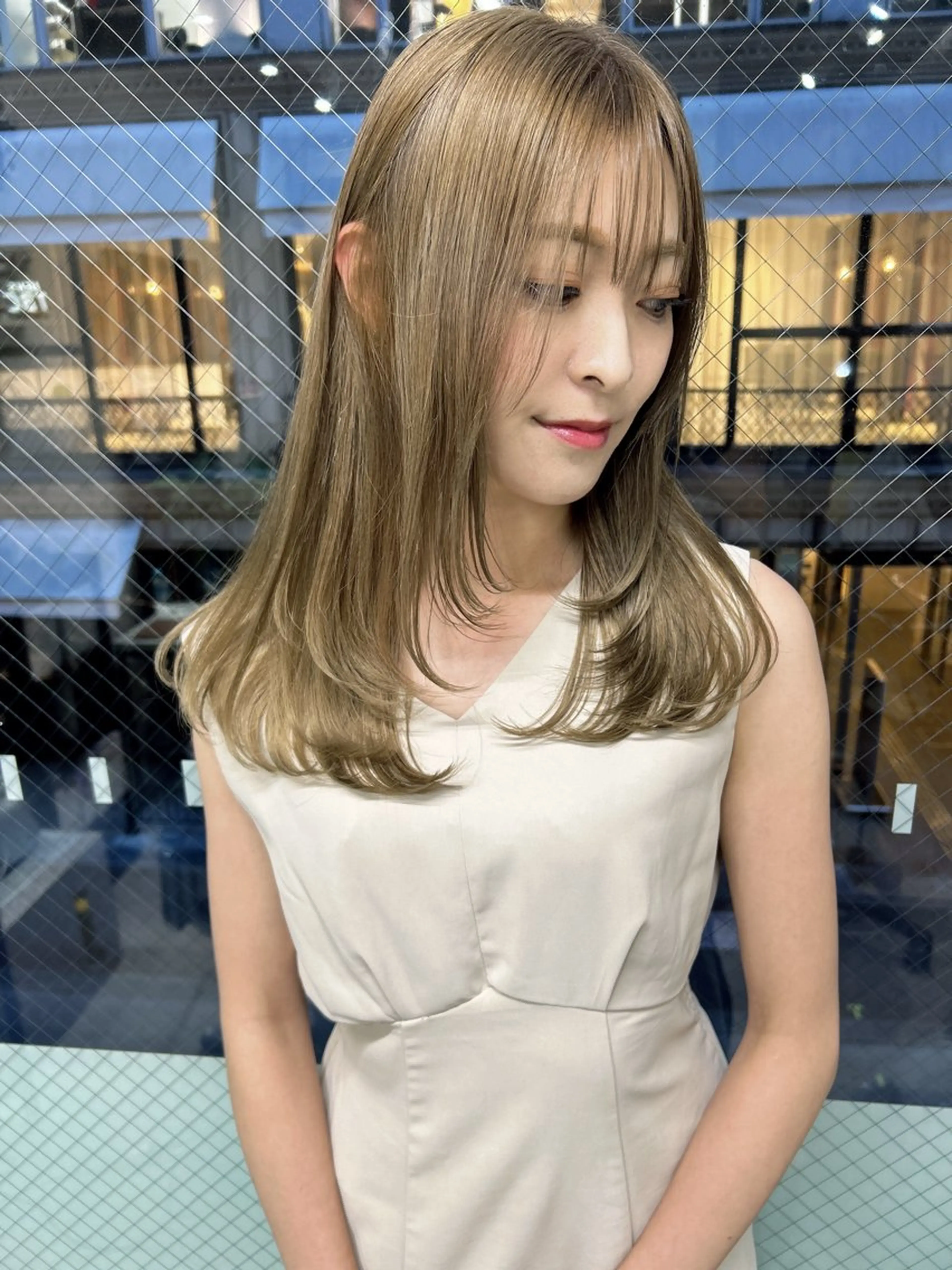 ロング カラー カット ヘアカラー 髪質改善will hairdesignのヘアスタイル