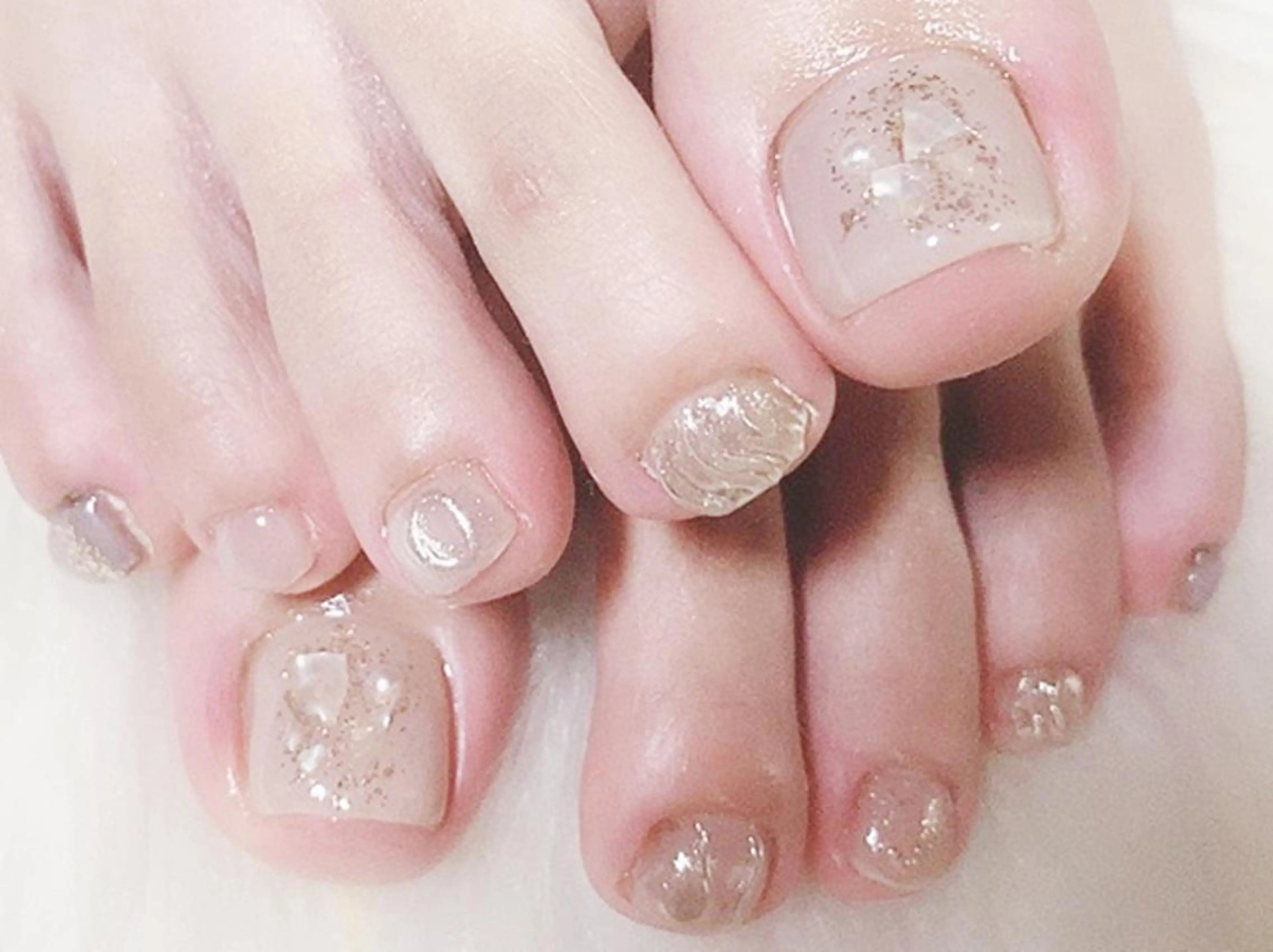 ✨オフなし⭐️【FOOT】シンプル定額コース／オフィスandシンプルネイル🪐の写真