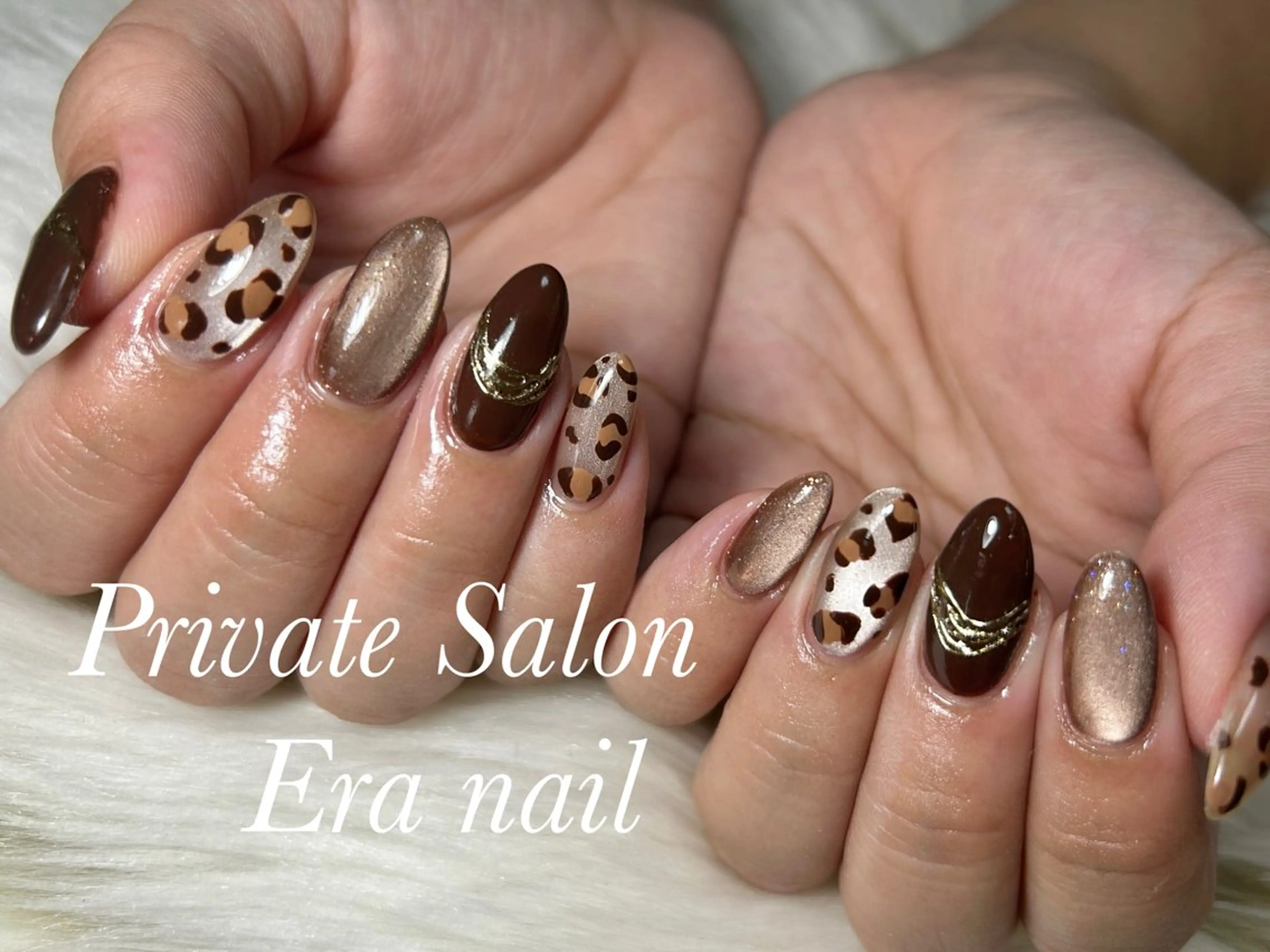 ネイル アニマル柄 ハンドネイル Era nailのネイルデザイン