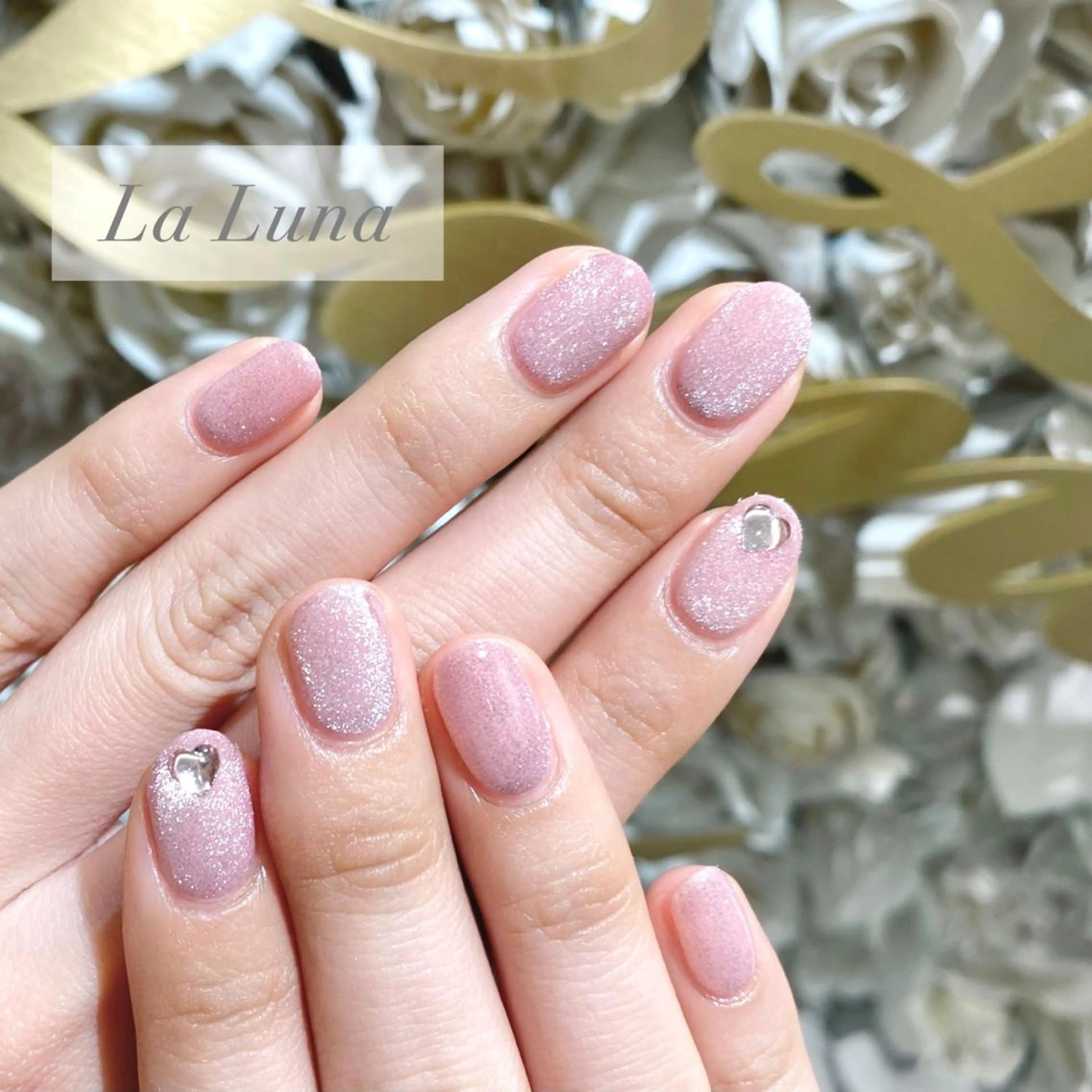 ネイル ハート ＬａＬｕｎａ🌙 natsukiのネイルデザイン